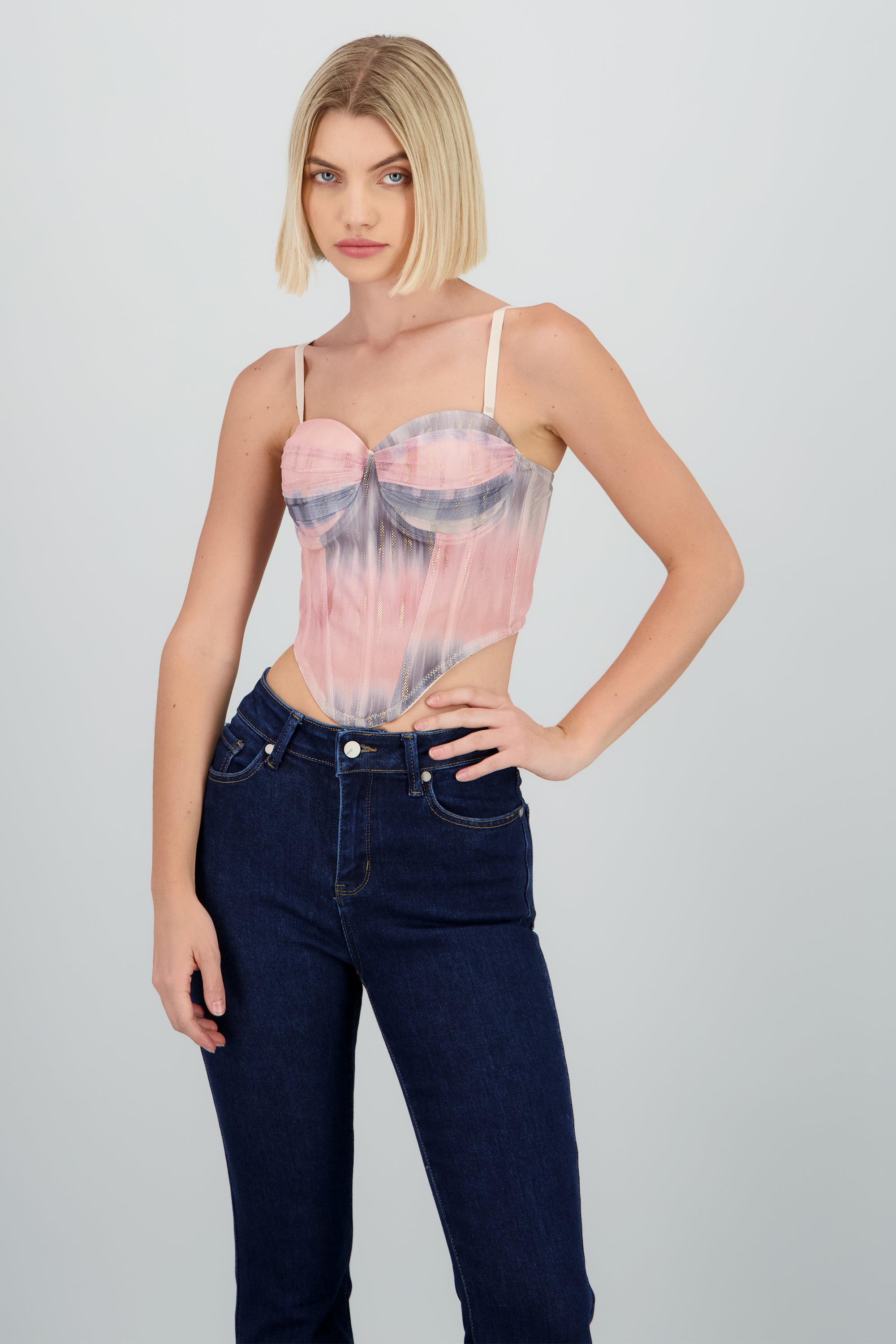 Corset copas color difuminado ROSA COMBO