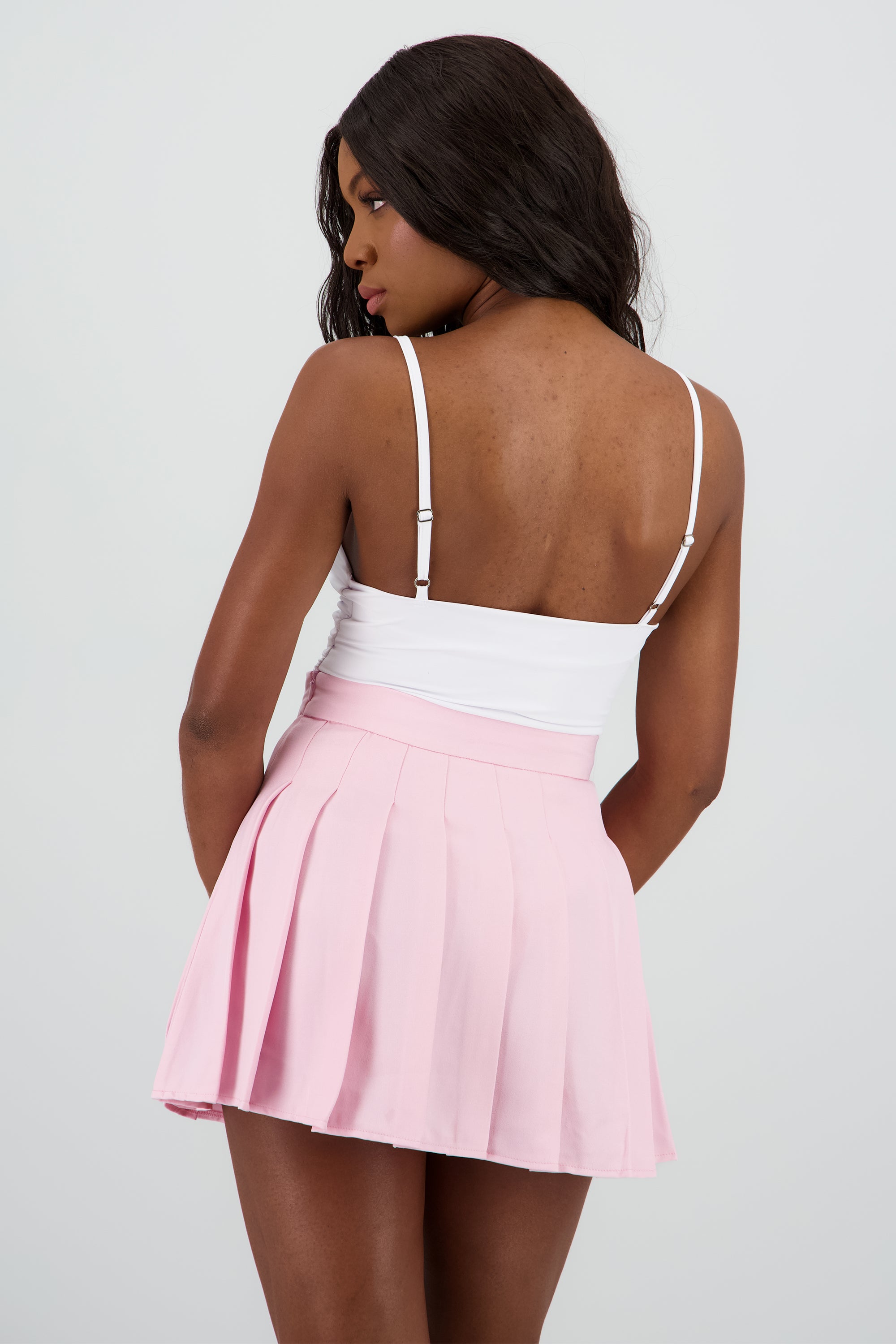 Body tirantes escote drapeado BLANCO