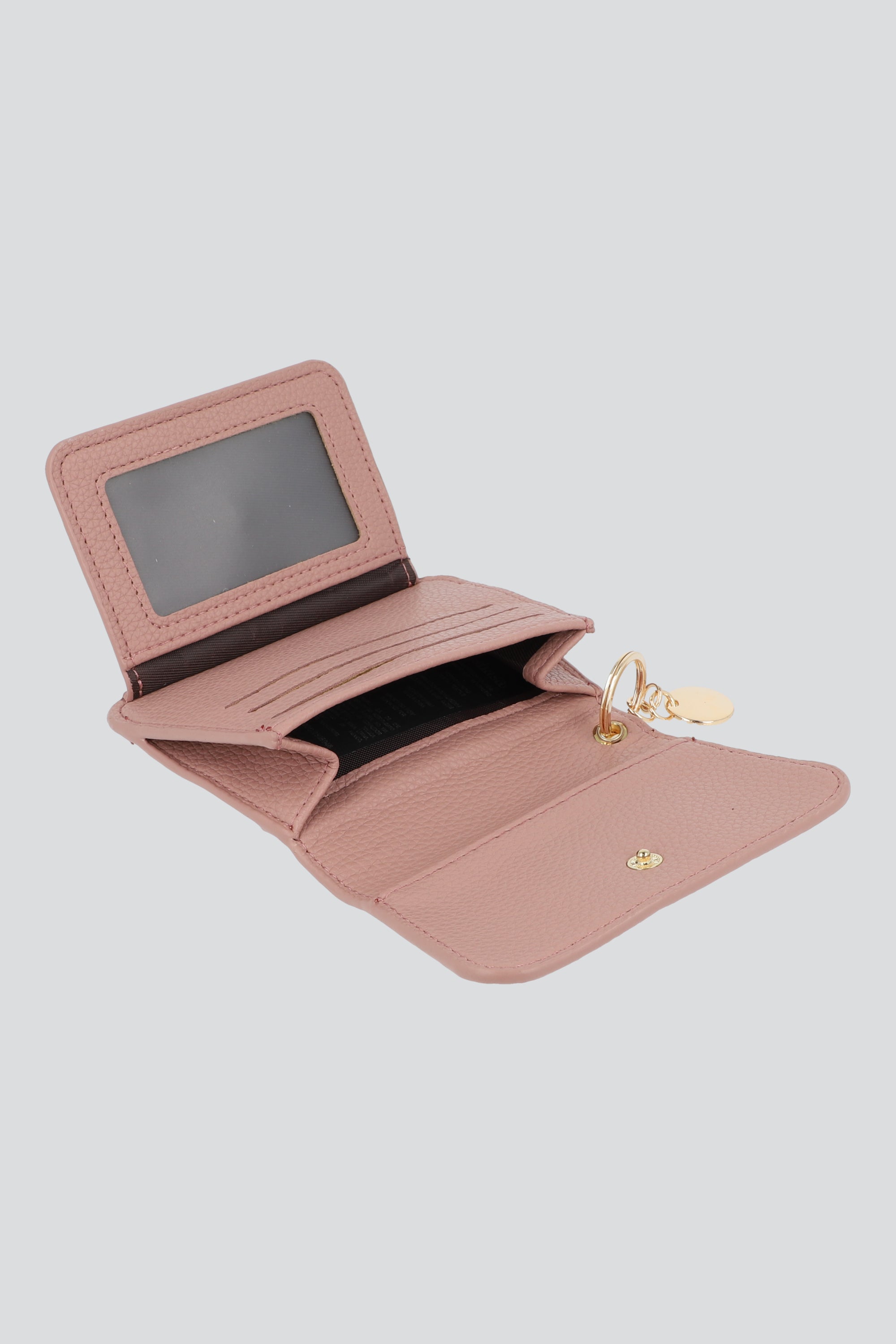 Cartera textura PU PALO DE ROSA