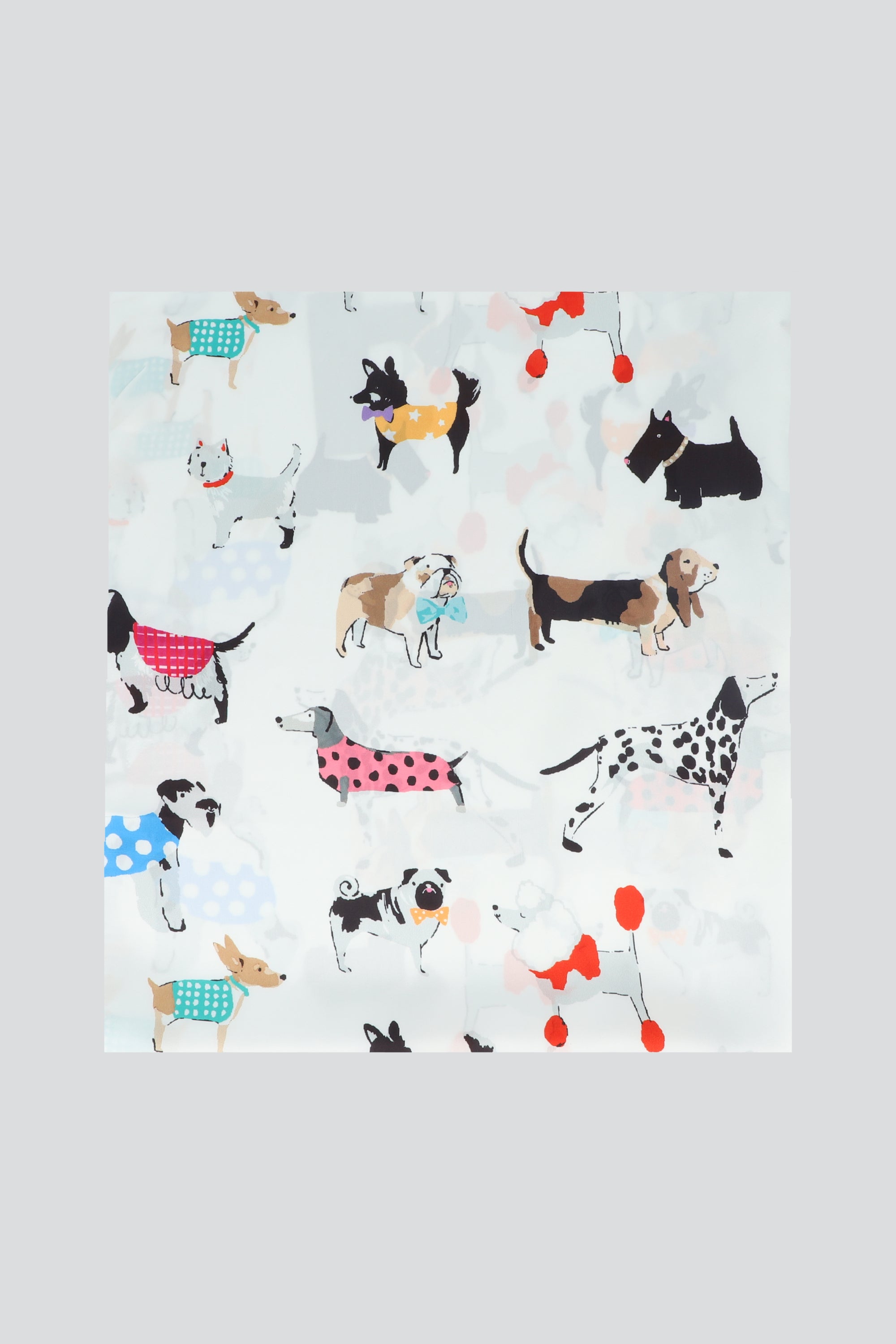 Pañuelo multi dogs 70*70 BLANCO