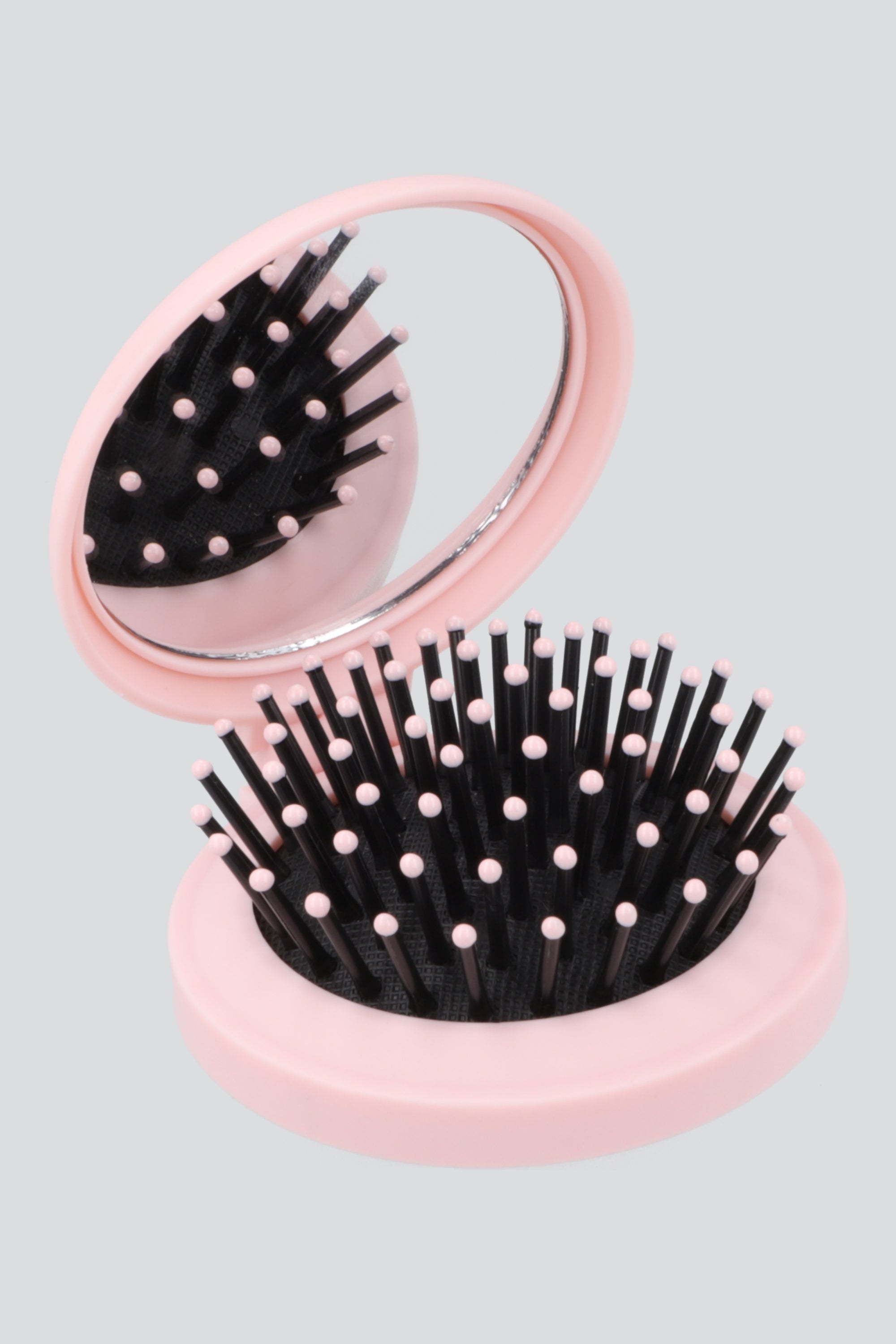 Espejo compacto cepillo ROJO CEREZA