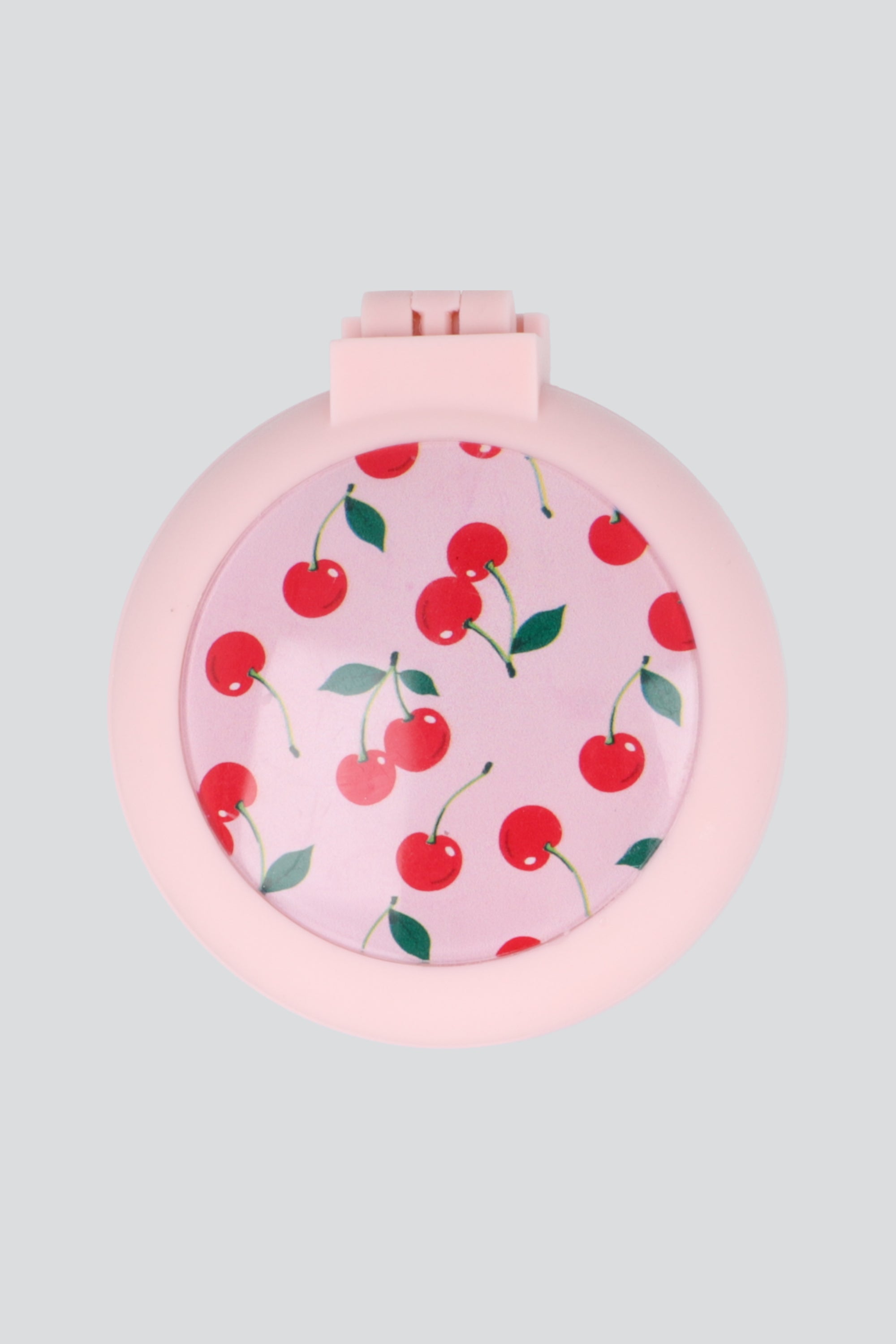 Espejo compacto cepillo ROJO CEREZA