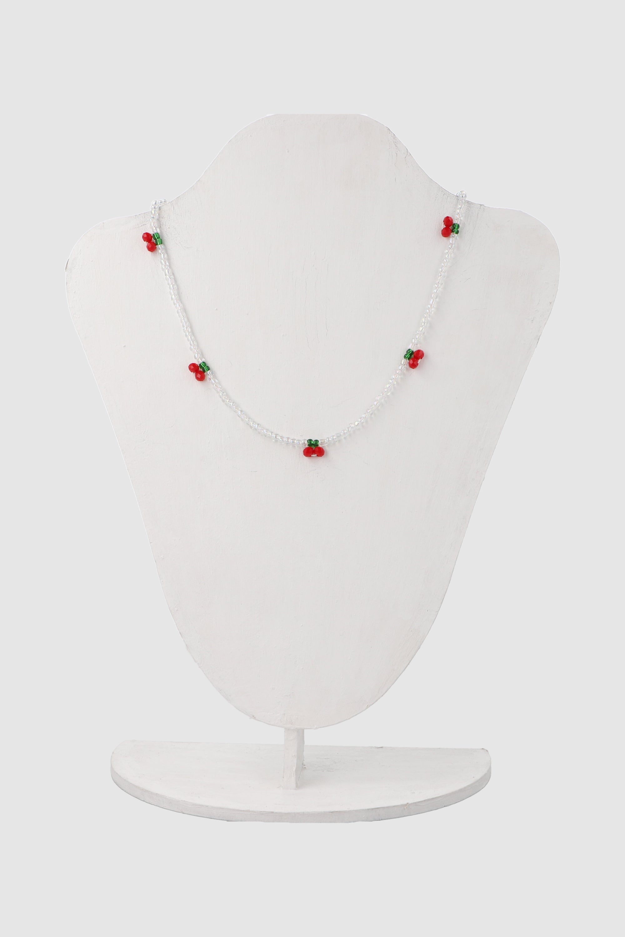 COLLAR PERLAS FRUTAS TRANSPARENTE
