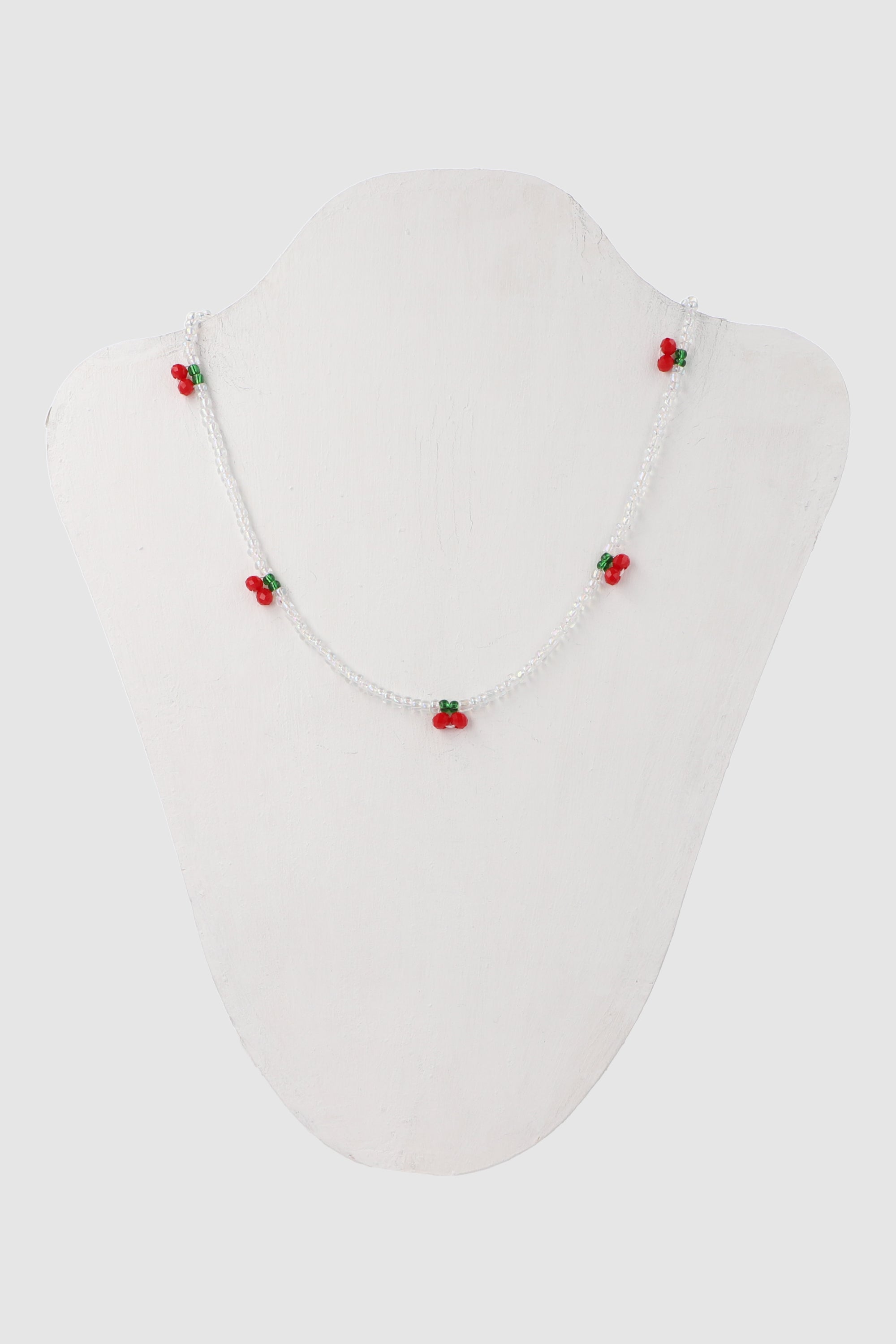 COLLAR PERLAS FRUTAS TRANSPARENTE