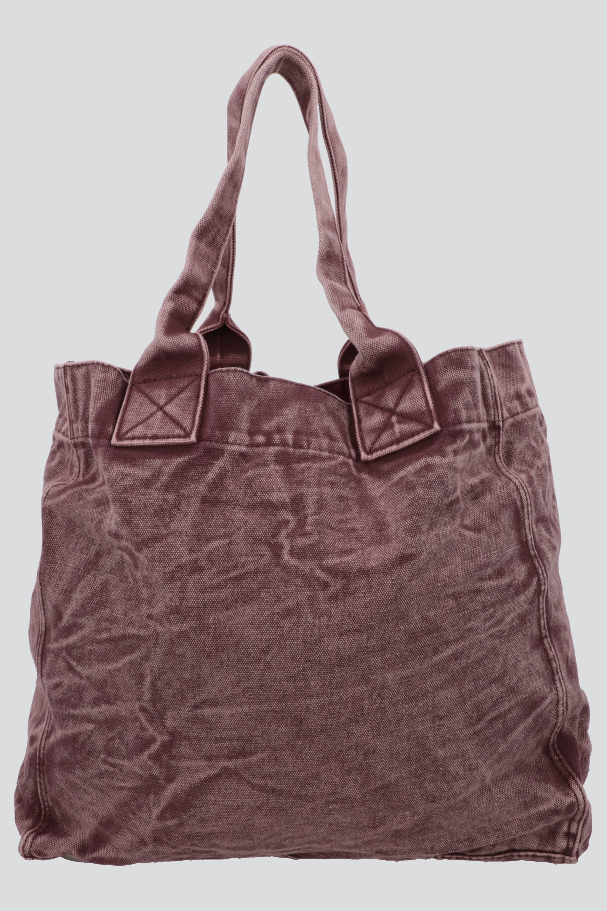 Bolsa tote canvas deslavada VINO