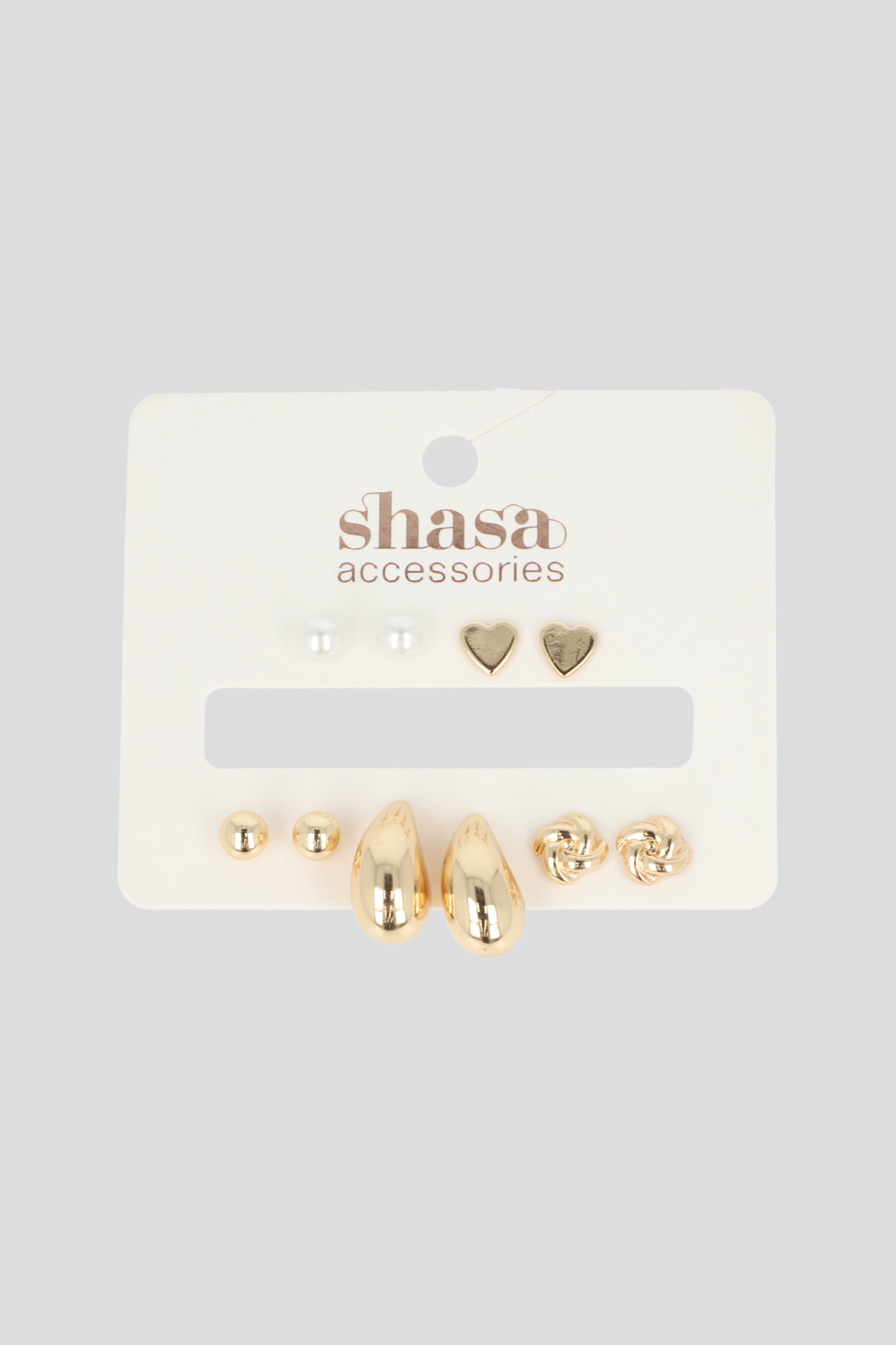 5 PR ARETES GOTA ORO