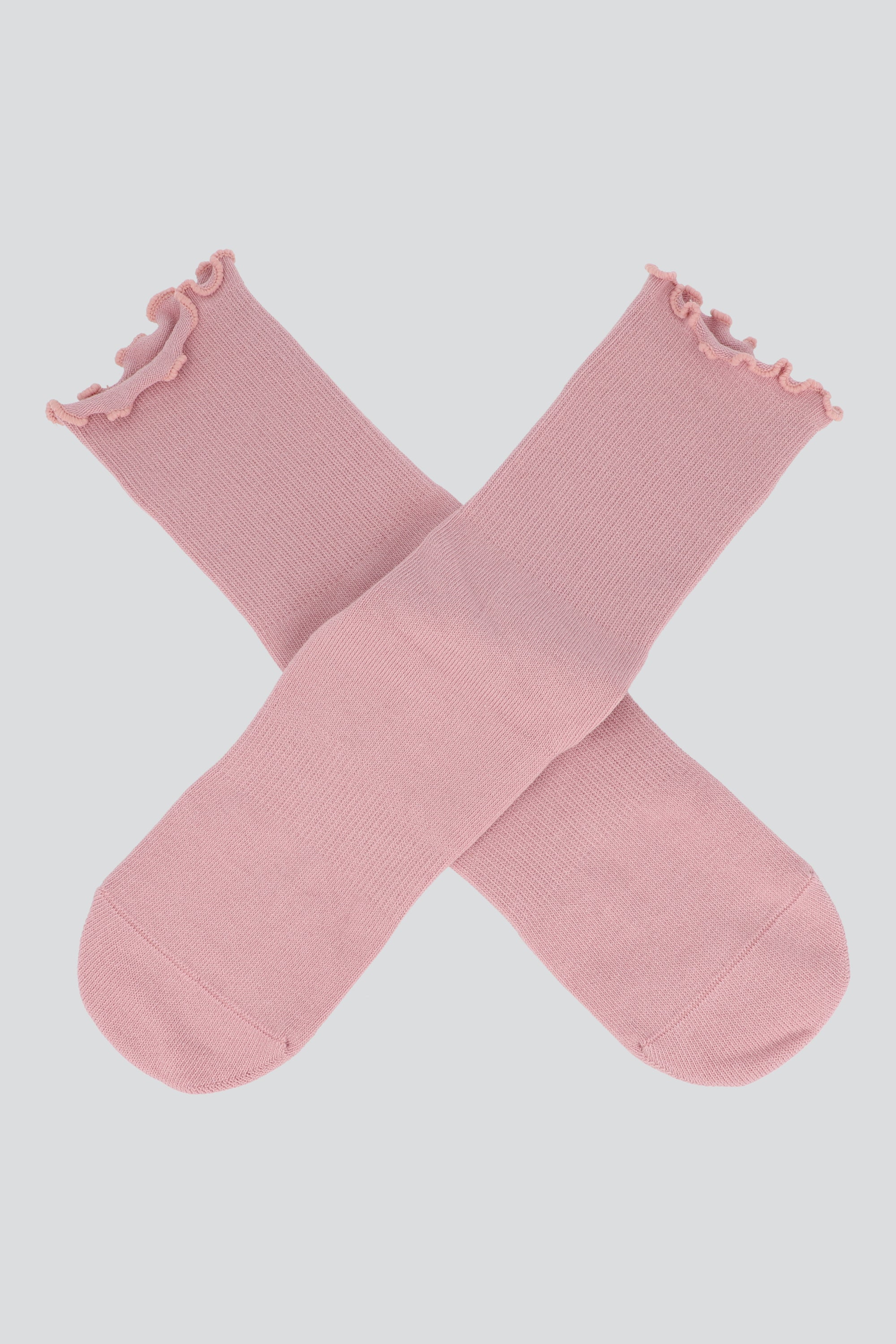 Calcetin acanalado antiderrapante PALO DE ROSA