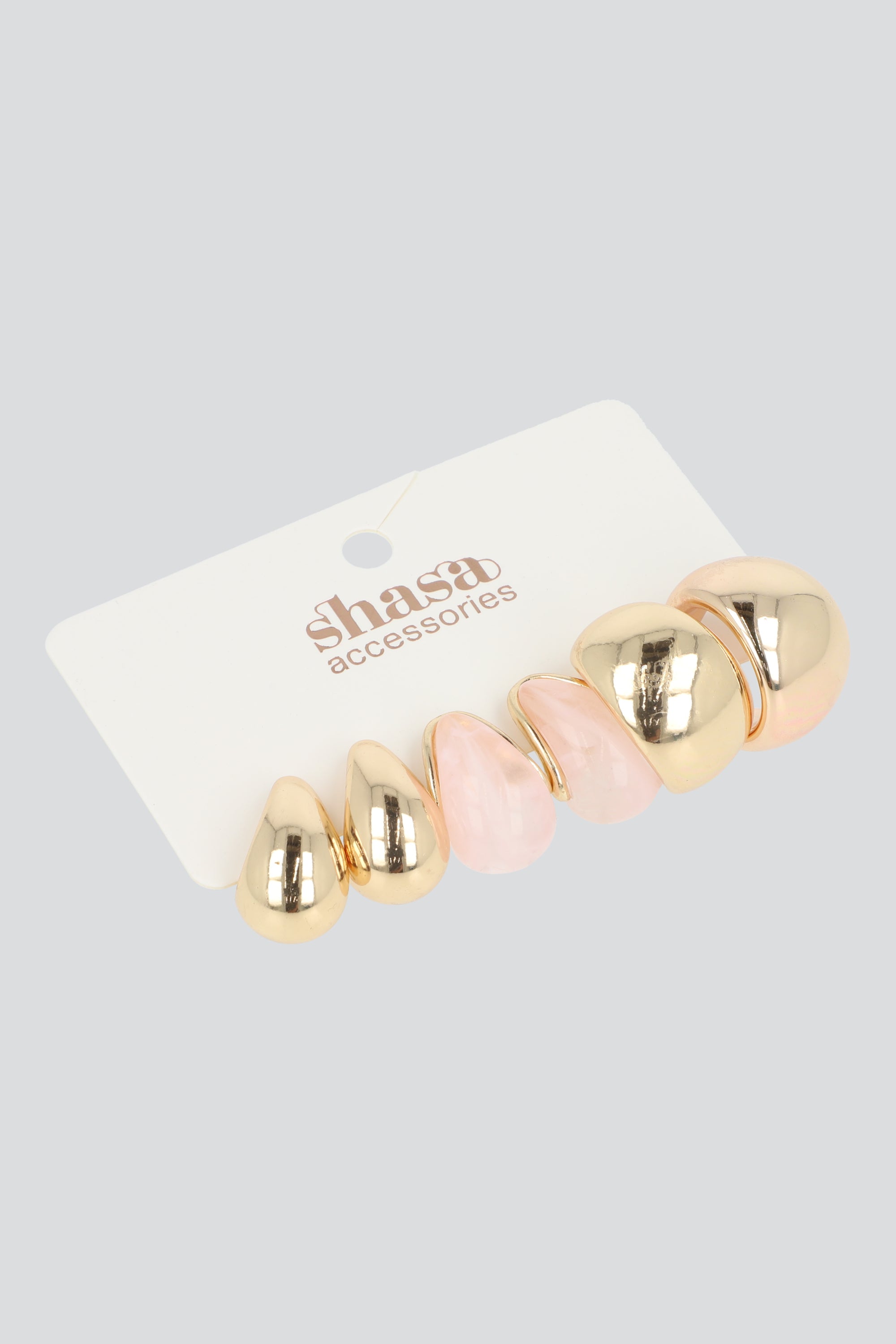 3 PR ARETES GOTA COLOR ORO
