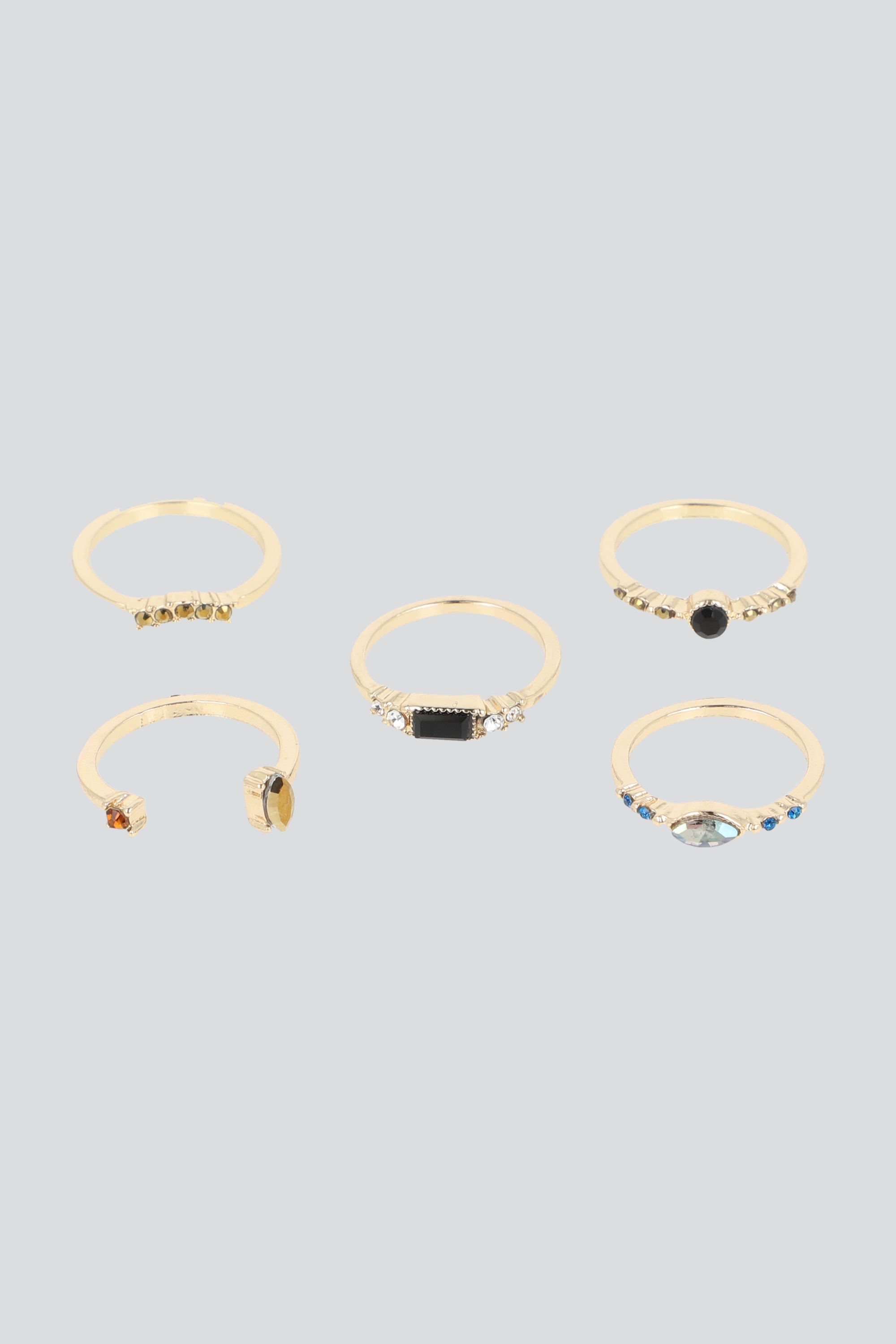 5 P ANILLOS BRILLOS ORO