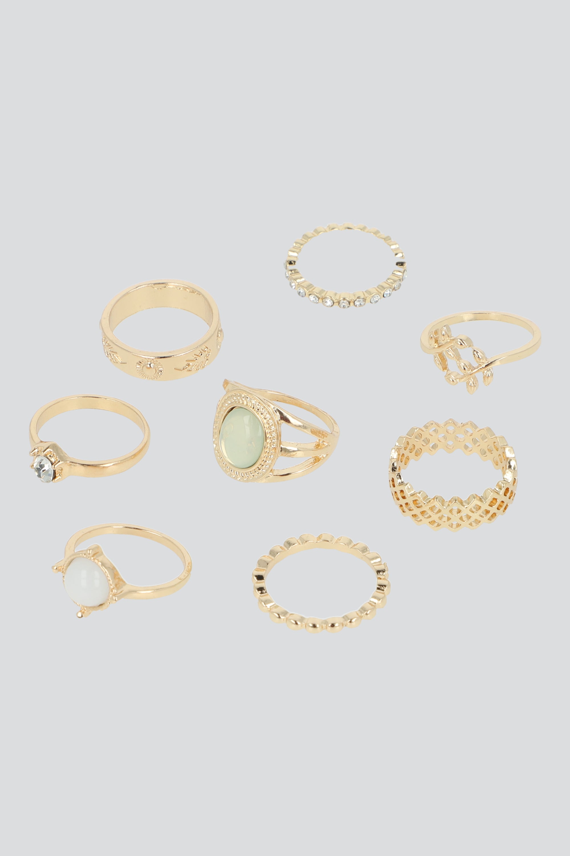 8 P ANILLOS GRANDES BOHO ORO
