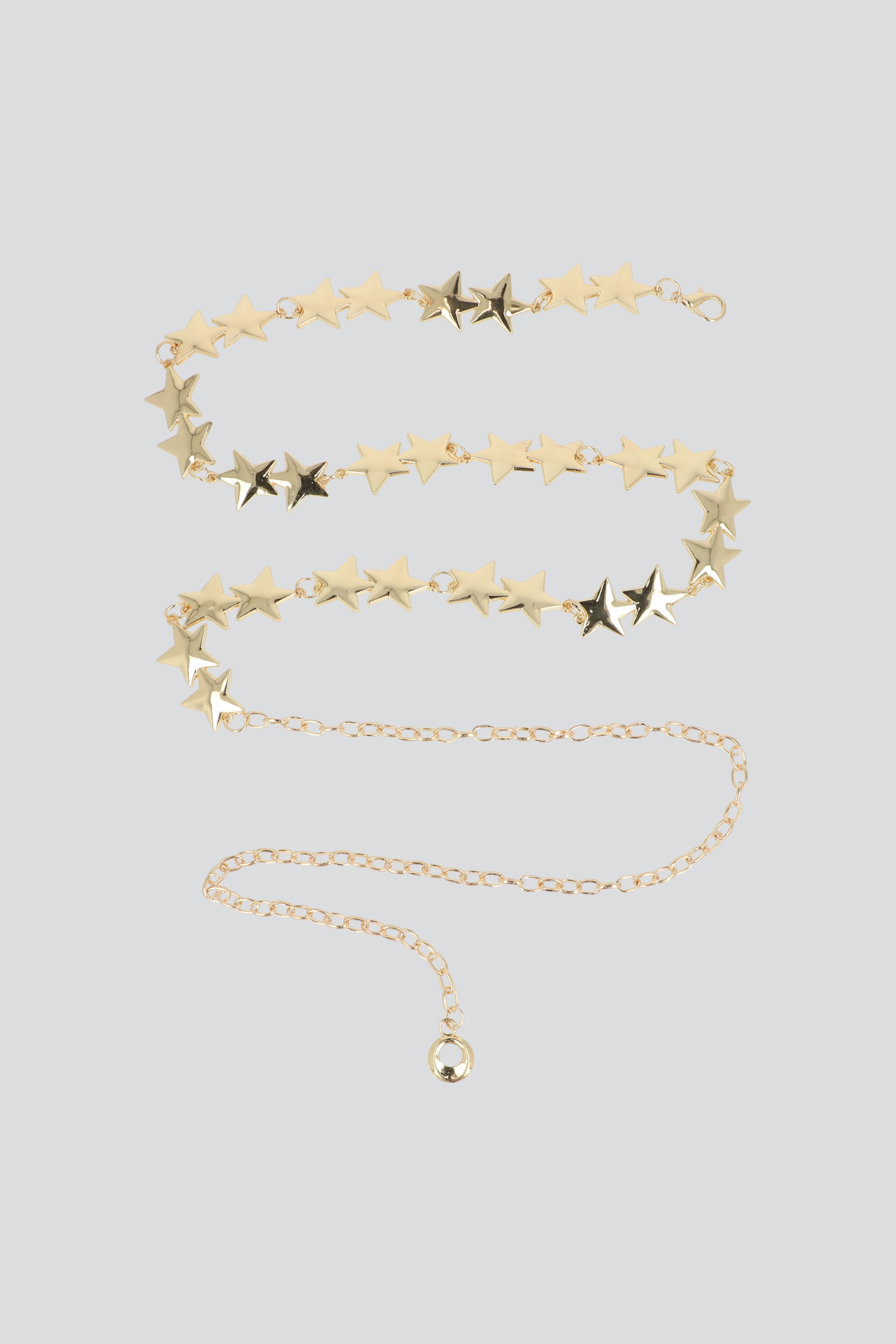 Cinturon cadena estrellas ORO