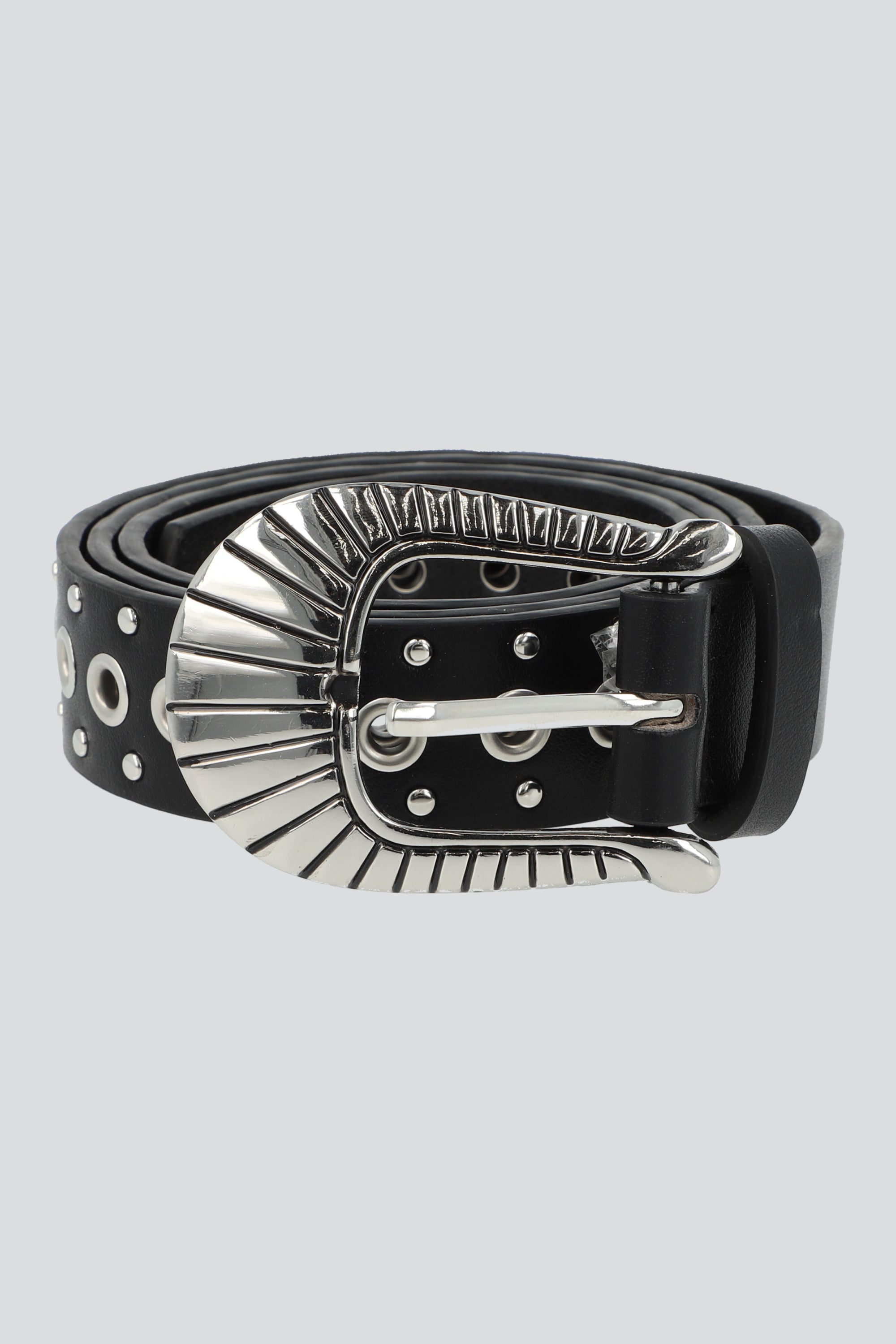 Cinturon multi eyeleds NEGRO
