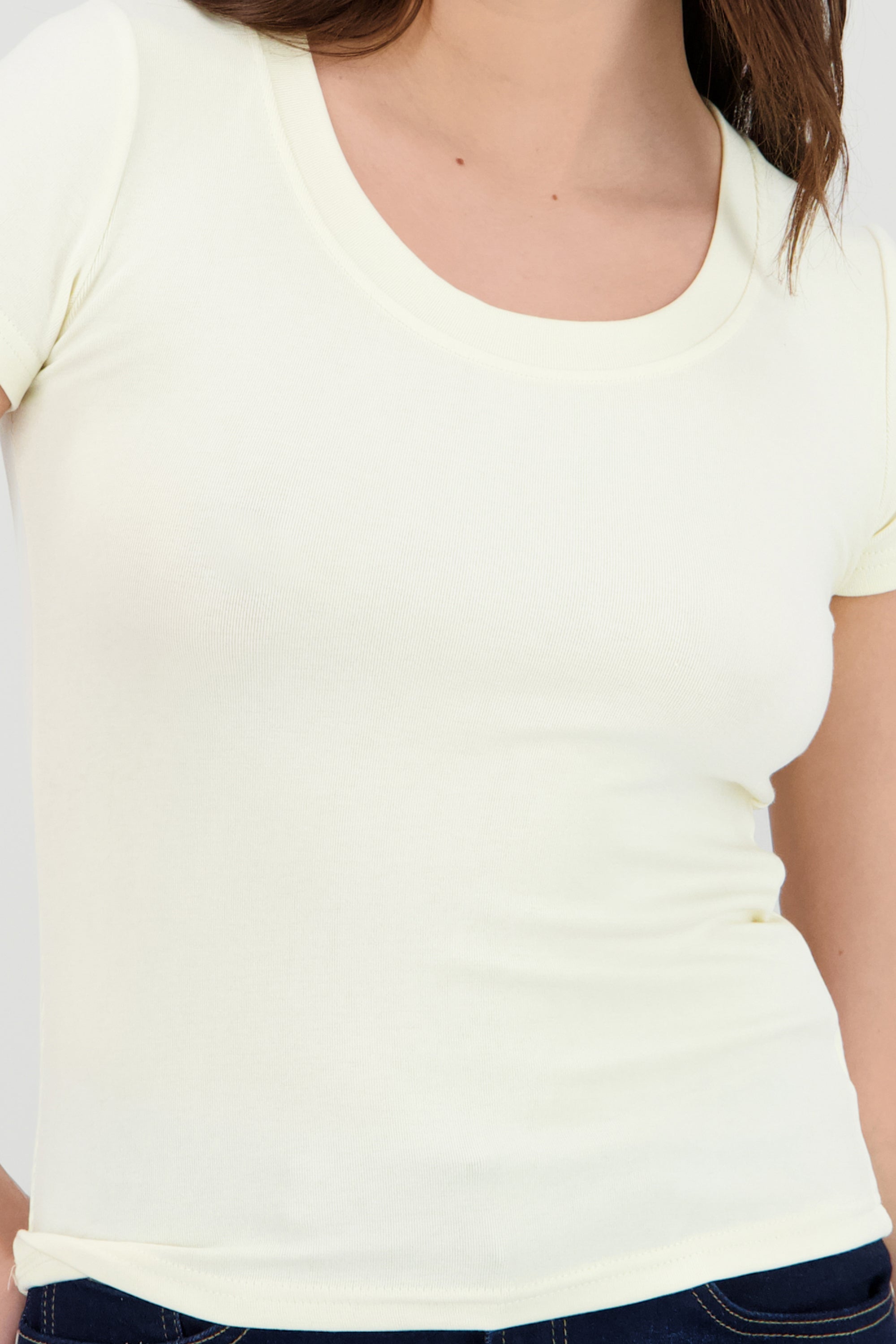 Playera lisa manga corta AMARILLO