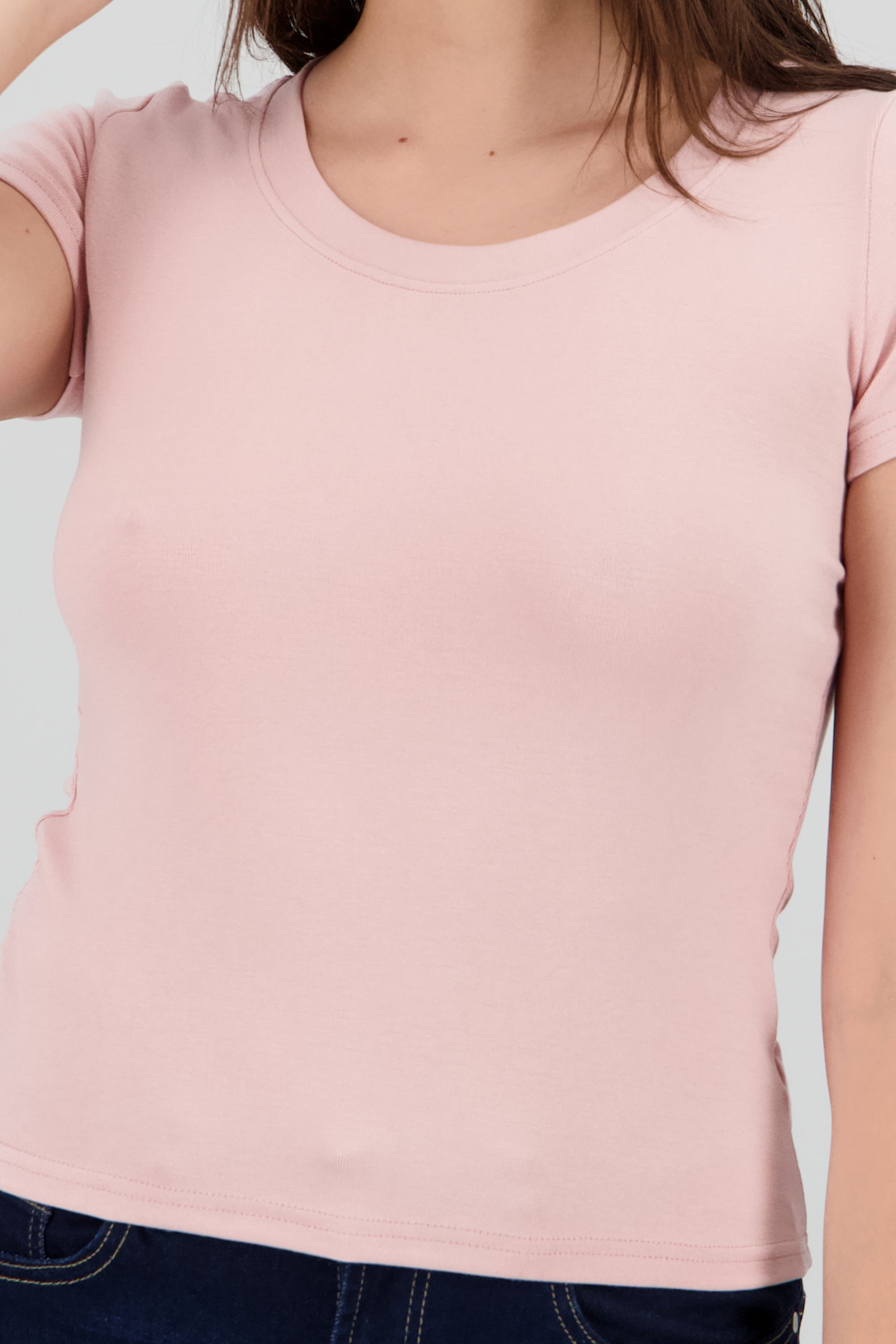 Playera lisa manga corta ROSA