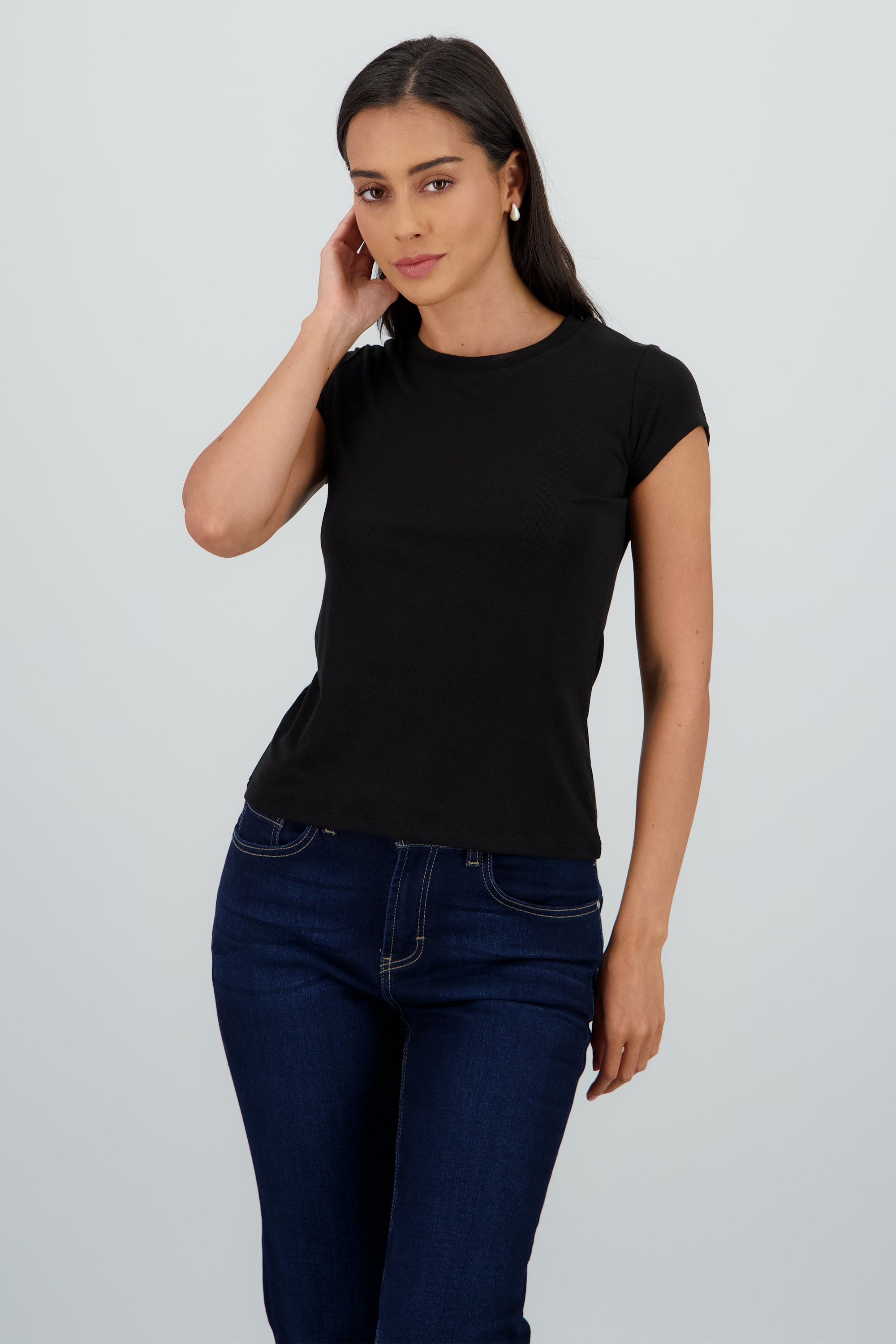 Playera lisa NEGRO