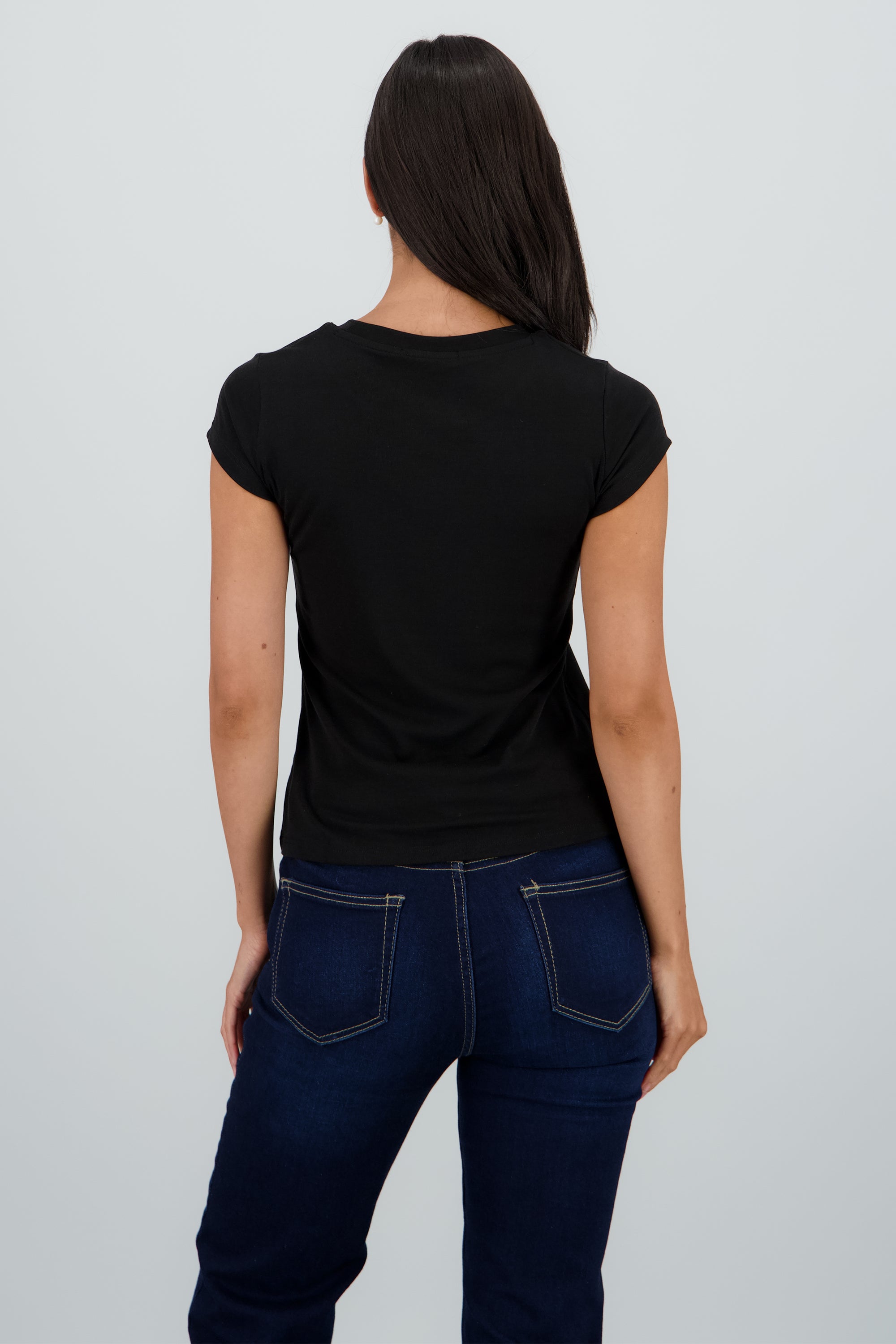 Playera lisa NEGRO