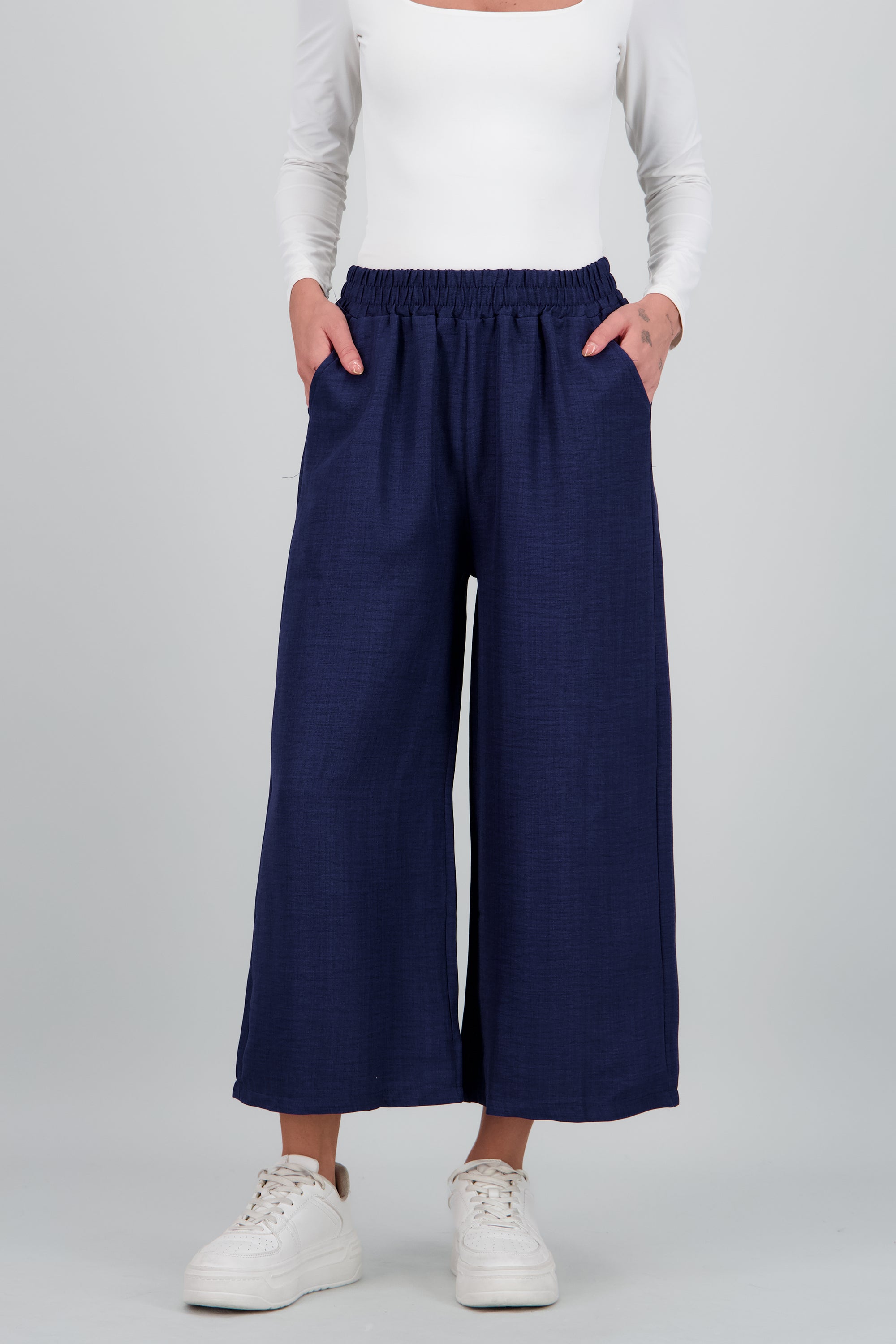 Pantalon textura MARINO