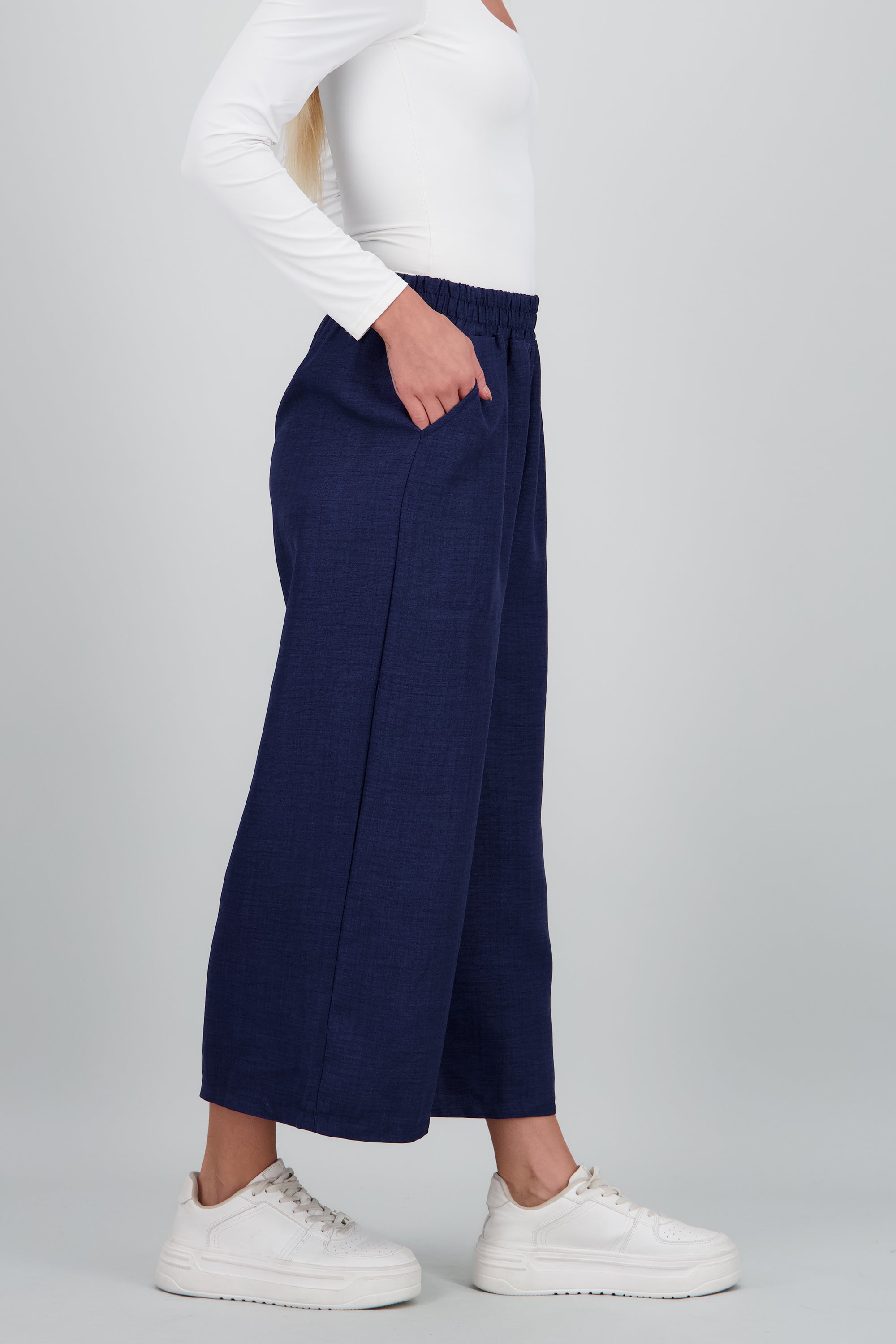 Pantalon textura MARINO