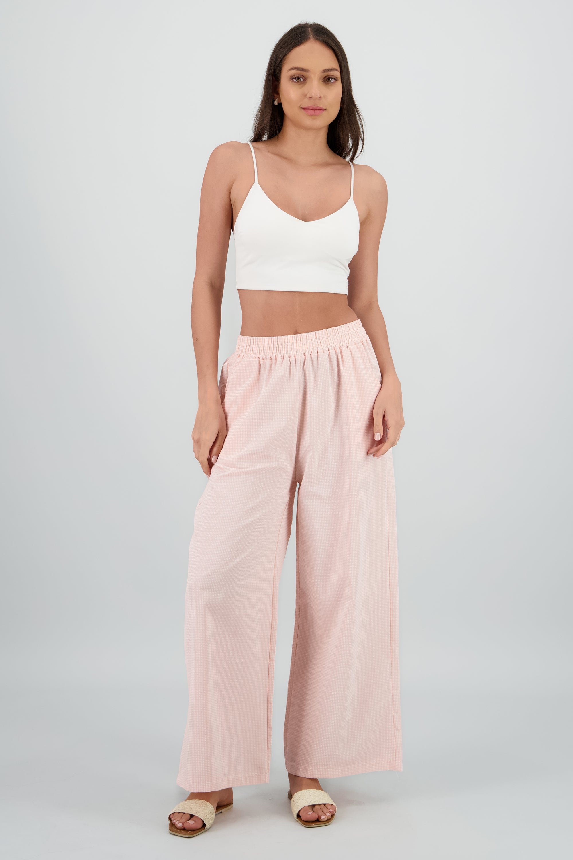 Pantalon cuadros ROSA COMBO