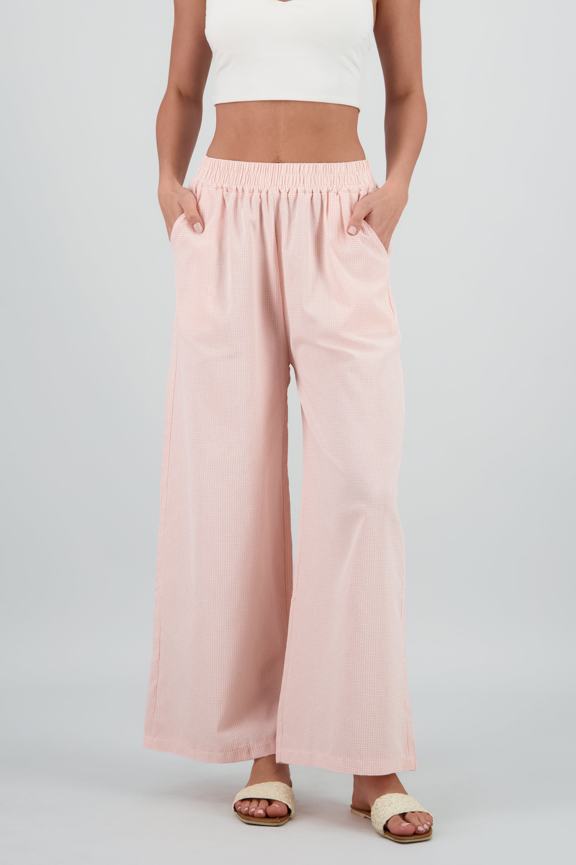Pantalon cuadros ROSA COMBO