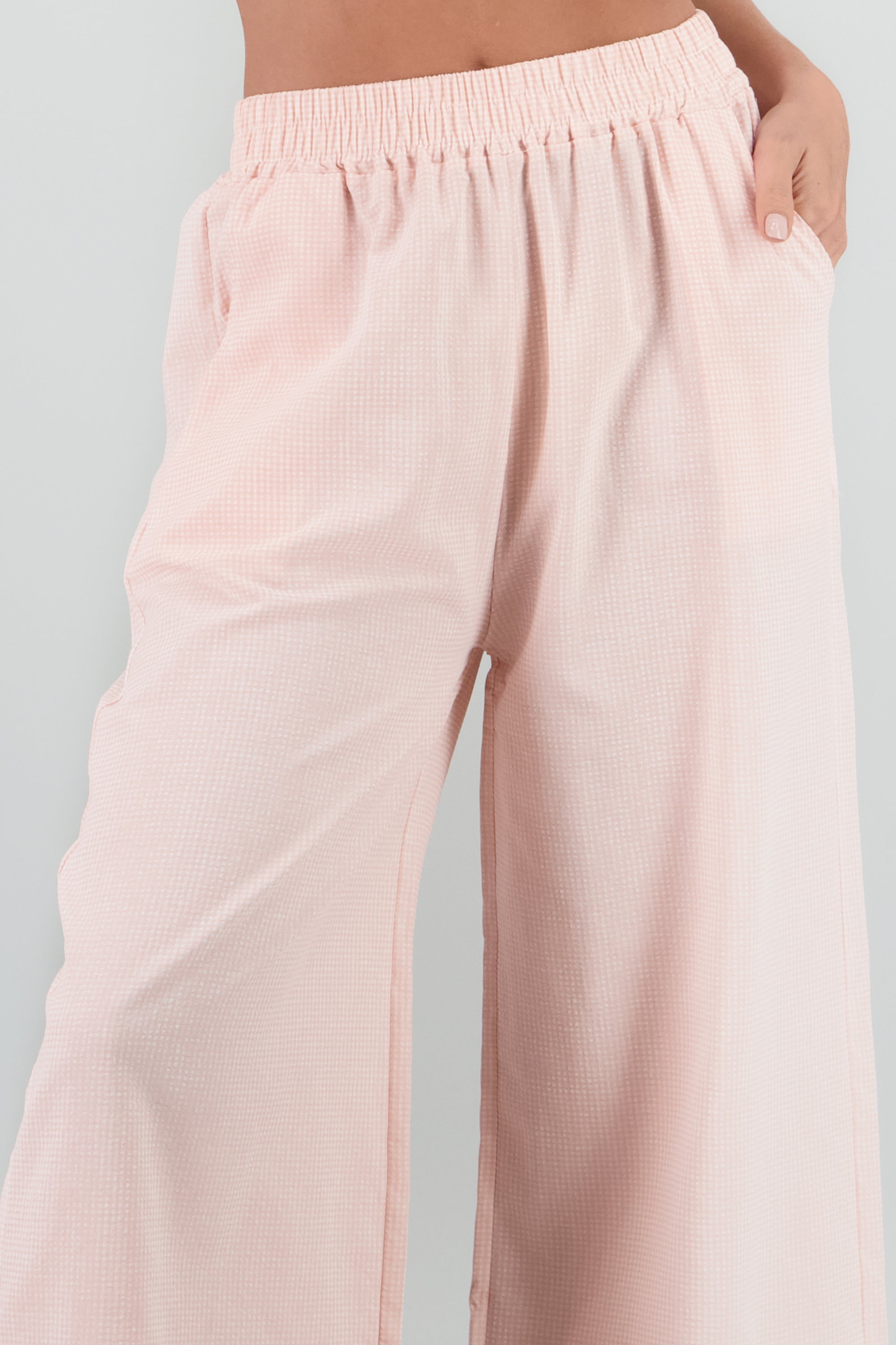 Pantalon cuadros ROSA COMBO
