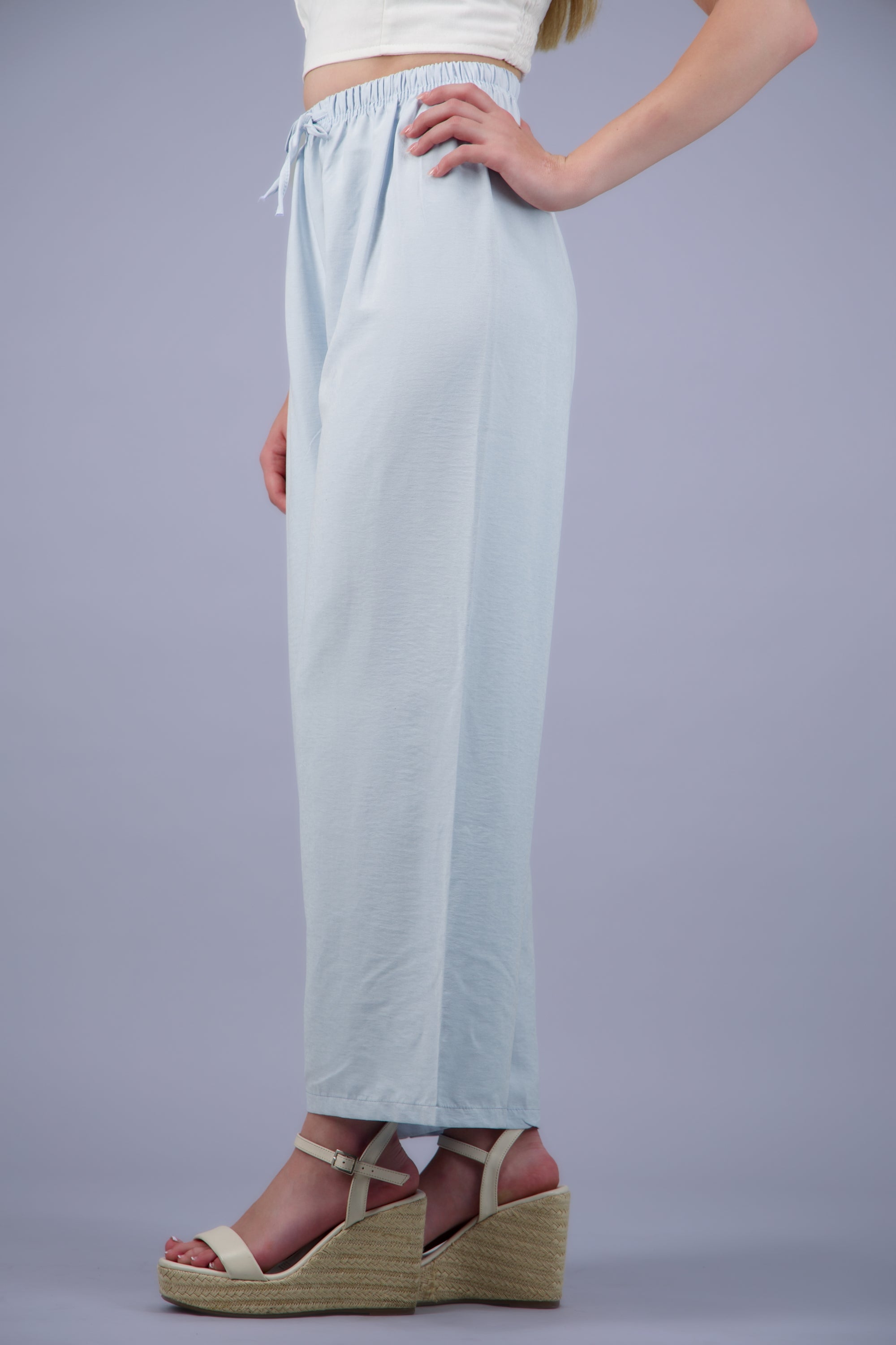 Pantalón liso AZUL CIELO