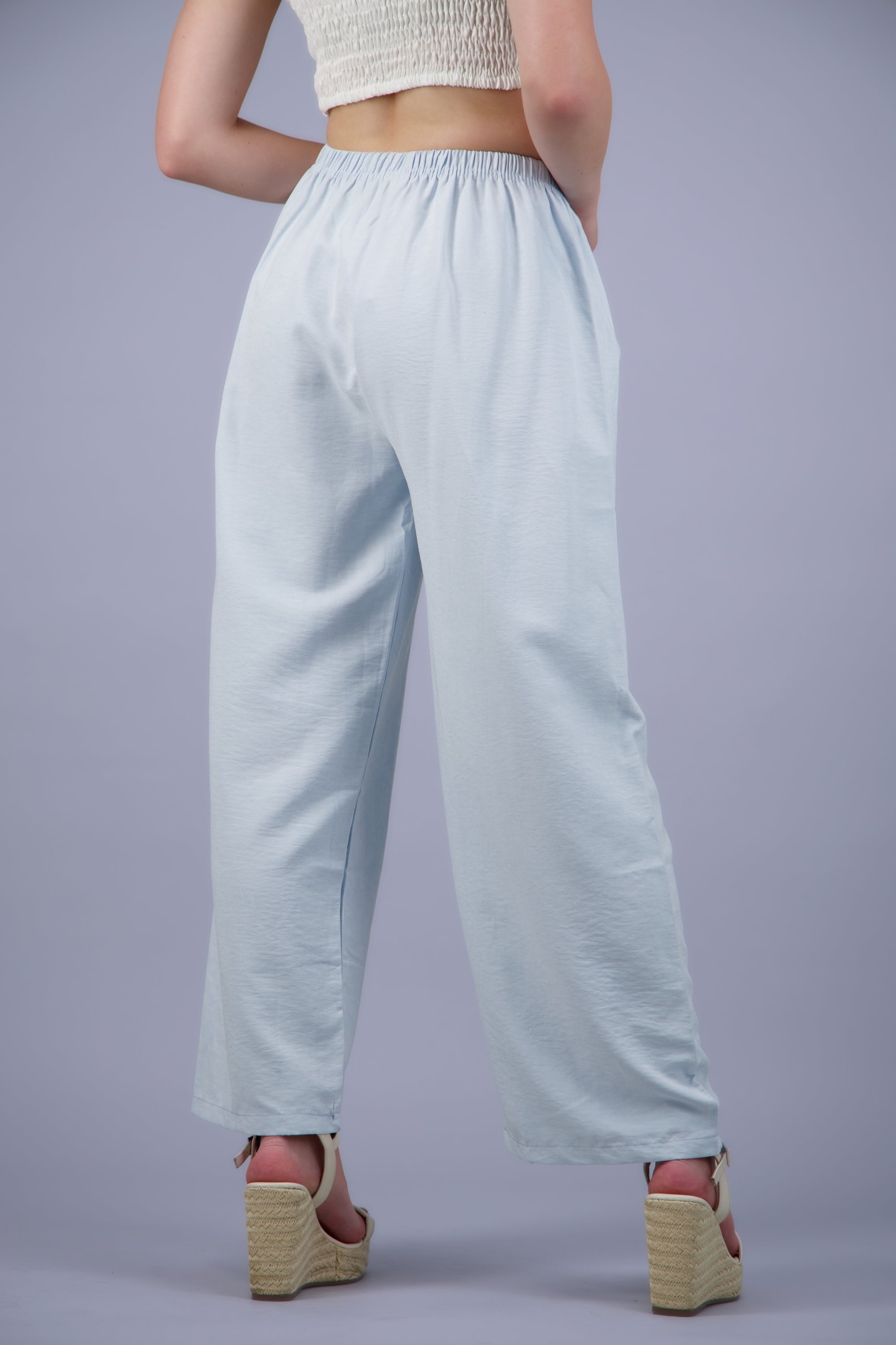 Pantalón liso AZUL CIELO