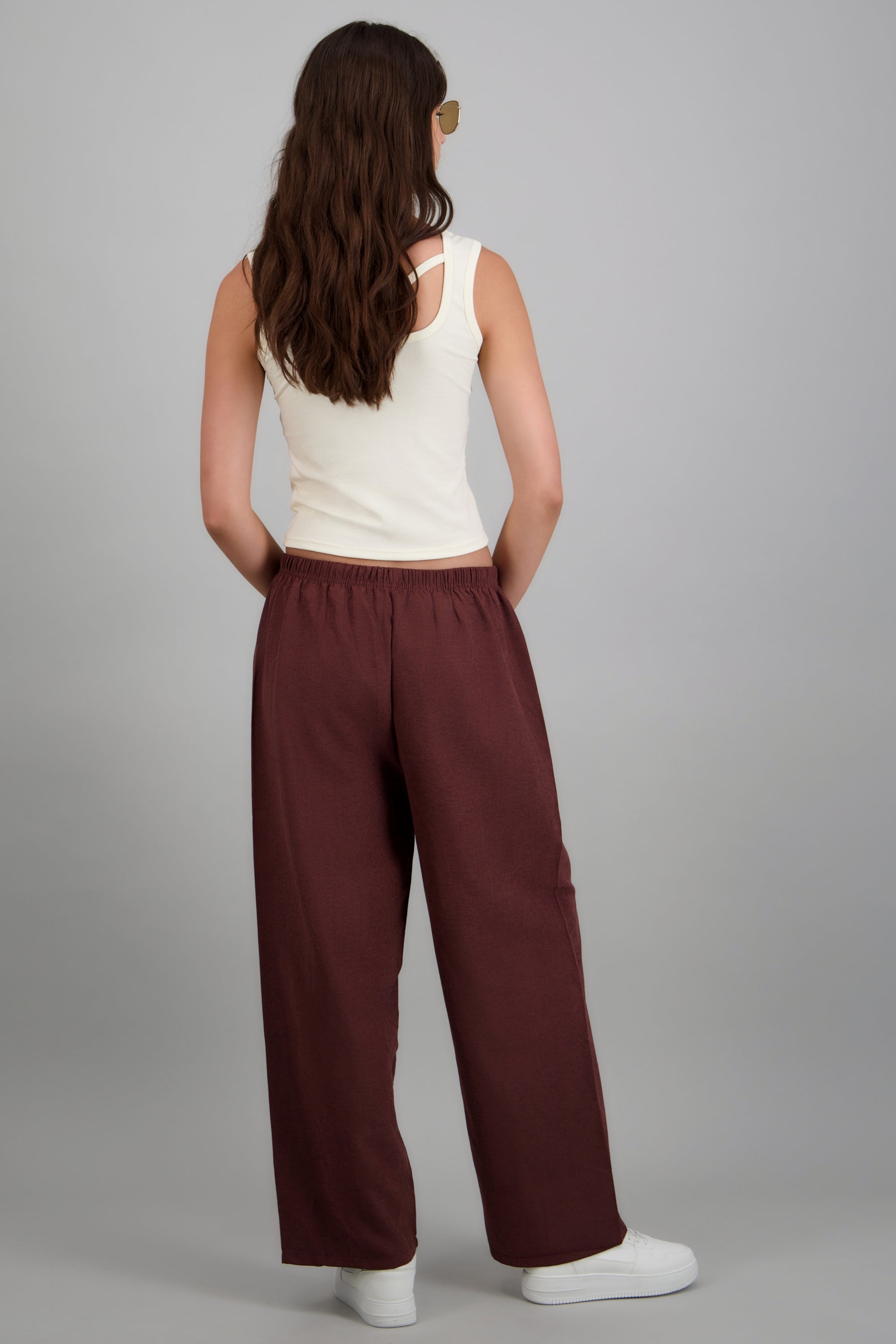 Pantalón liso CIRUELA