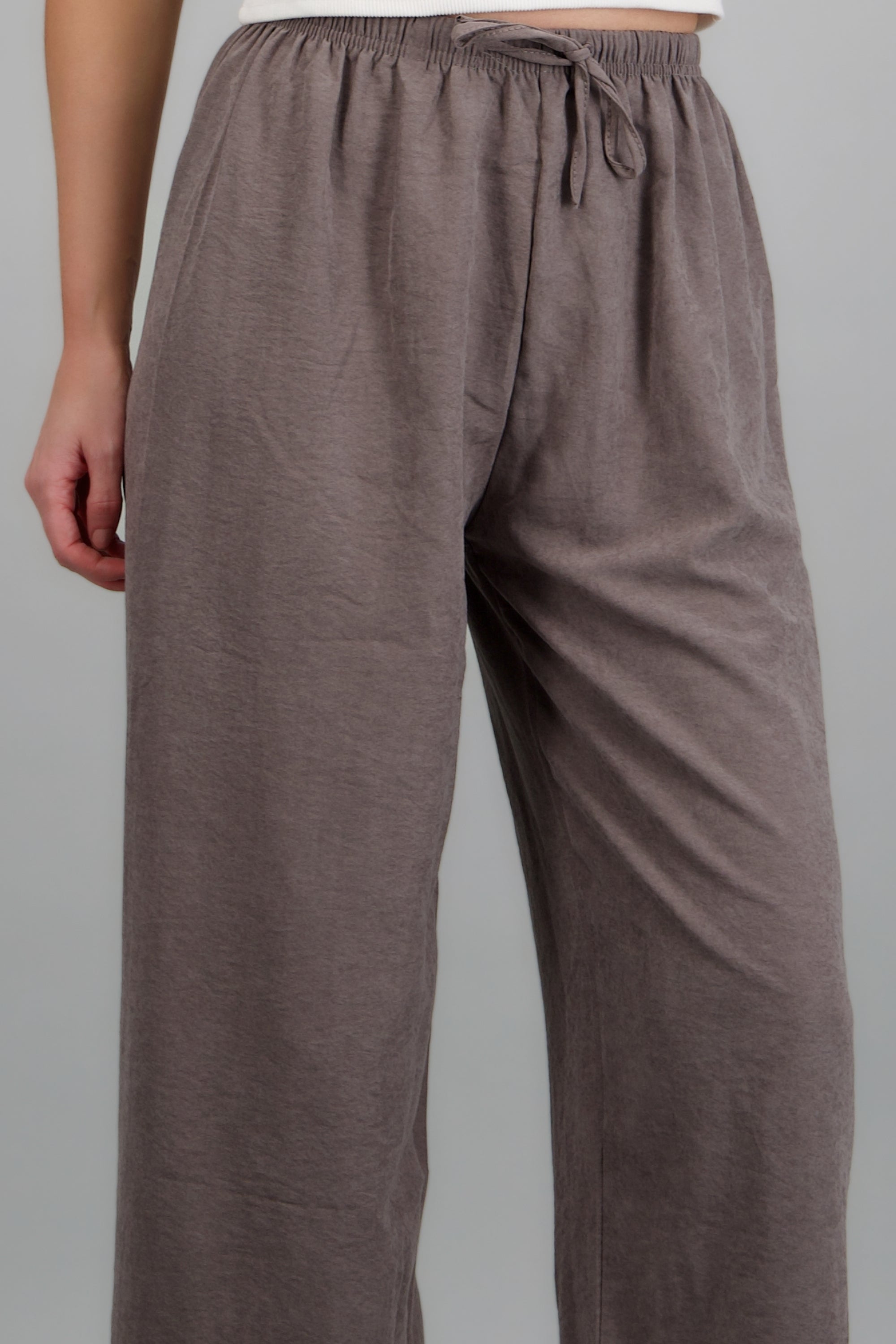 Pantalón liso GRIS