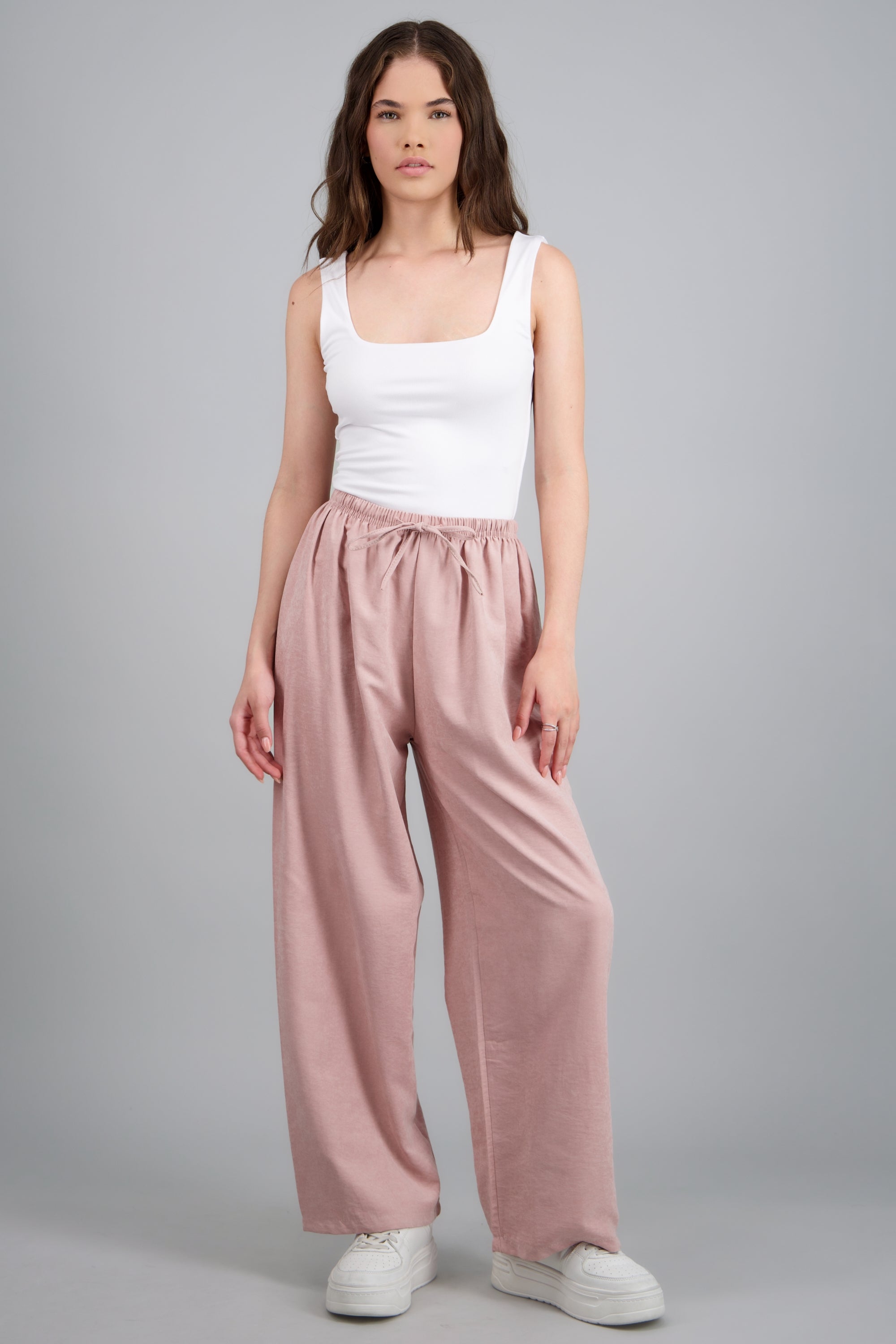 Pantalón liso PALO DE ROSA
