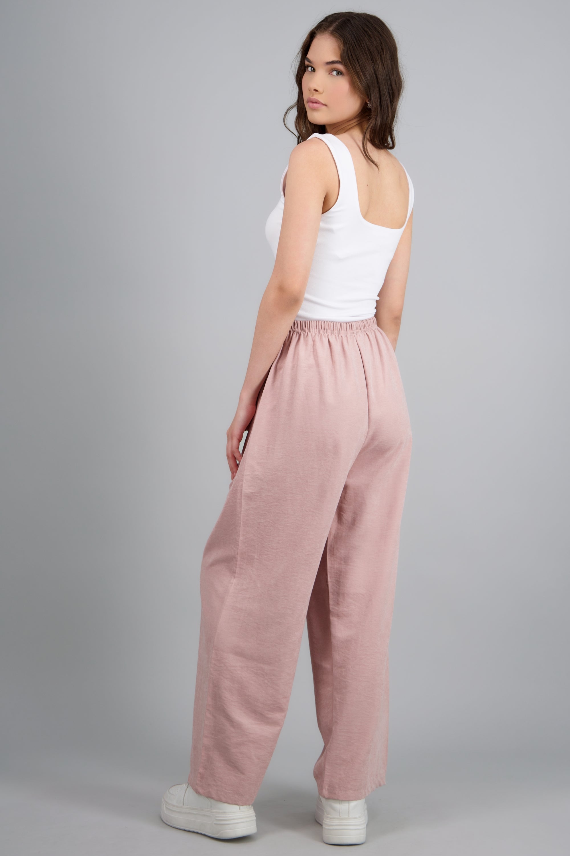 Pantalón liso PALO DE ROSA