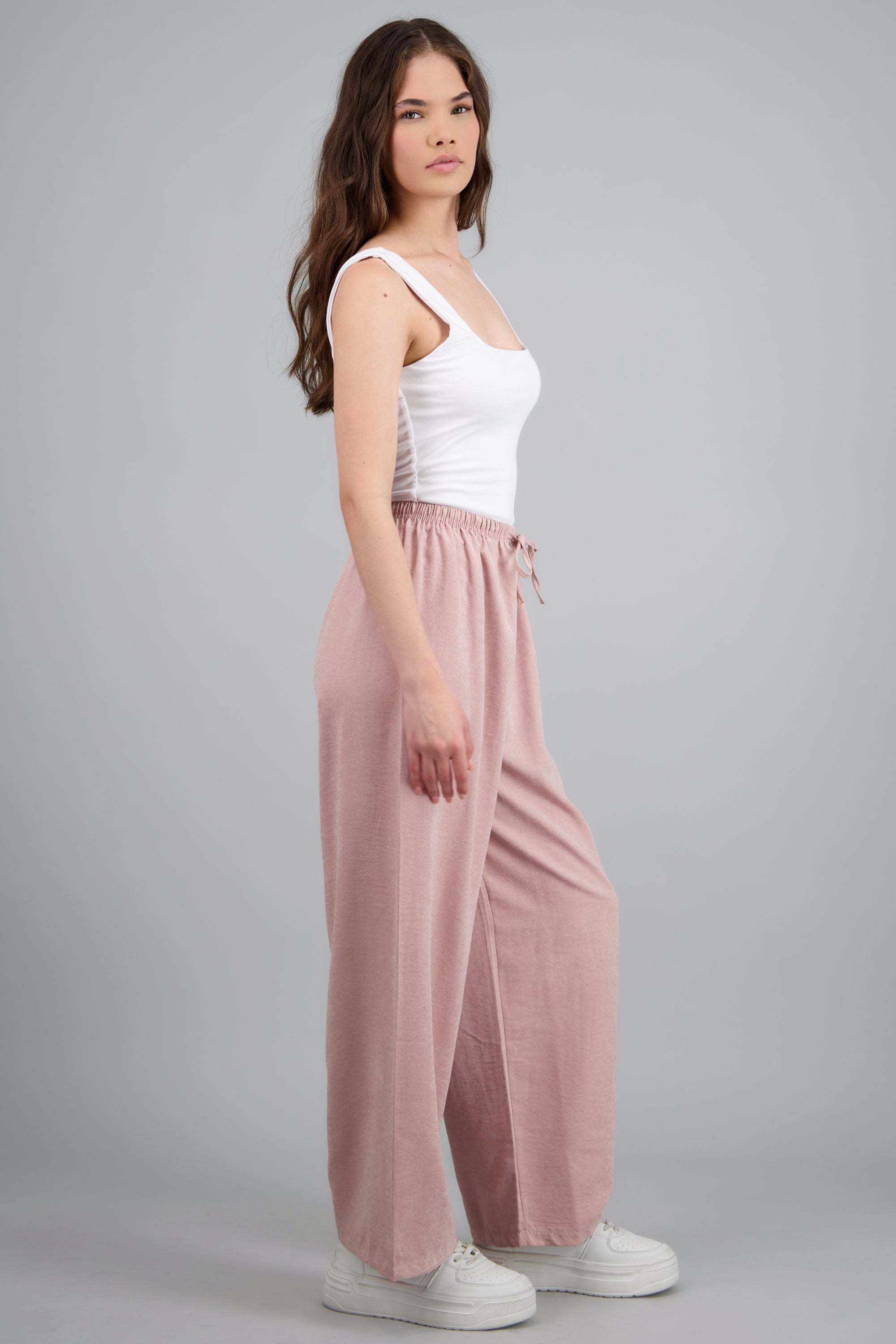 Pantalón liso PALO DE ROSA