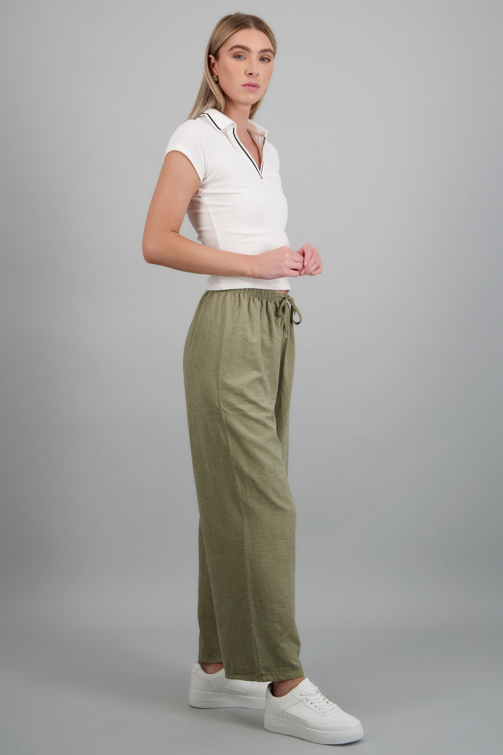 Pantalón liso OLIVO