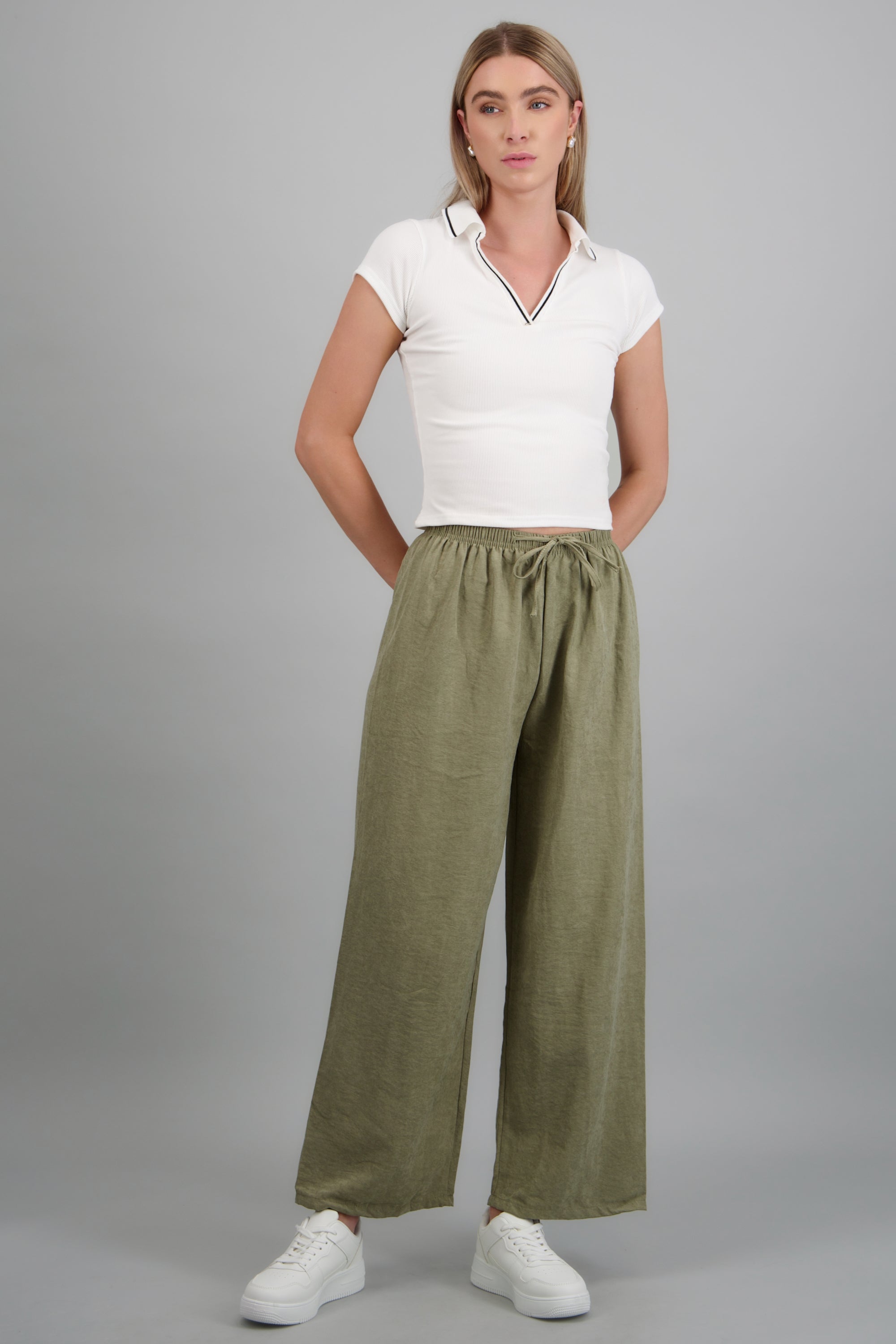 Pantalón liso OLIVO