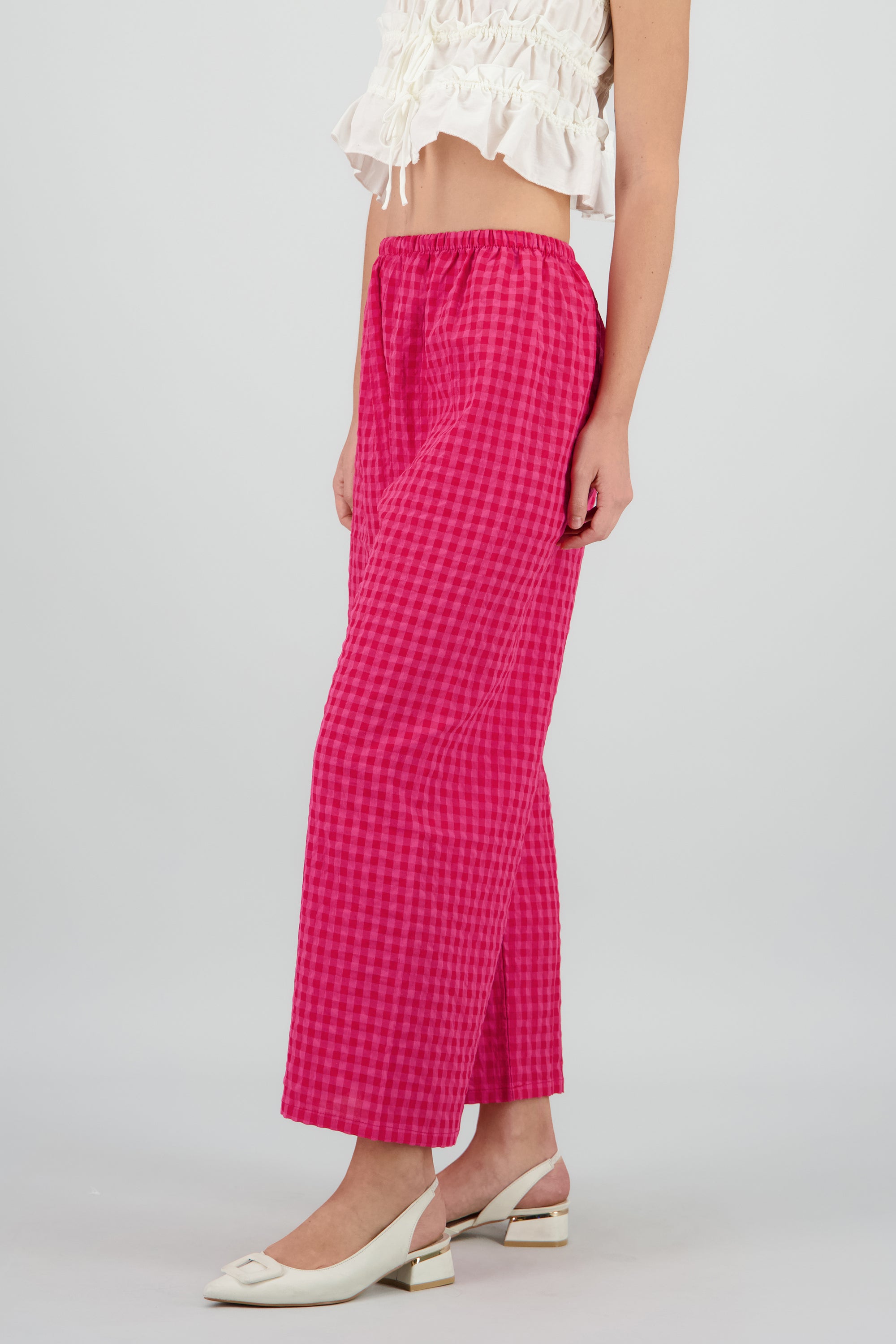 Pantalon cuadros ROSA COMBO