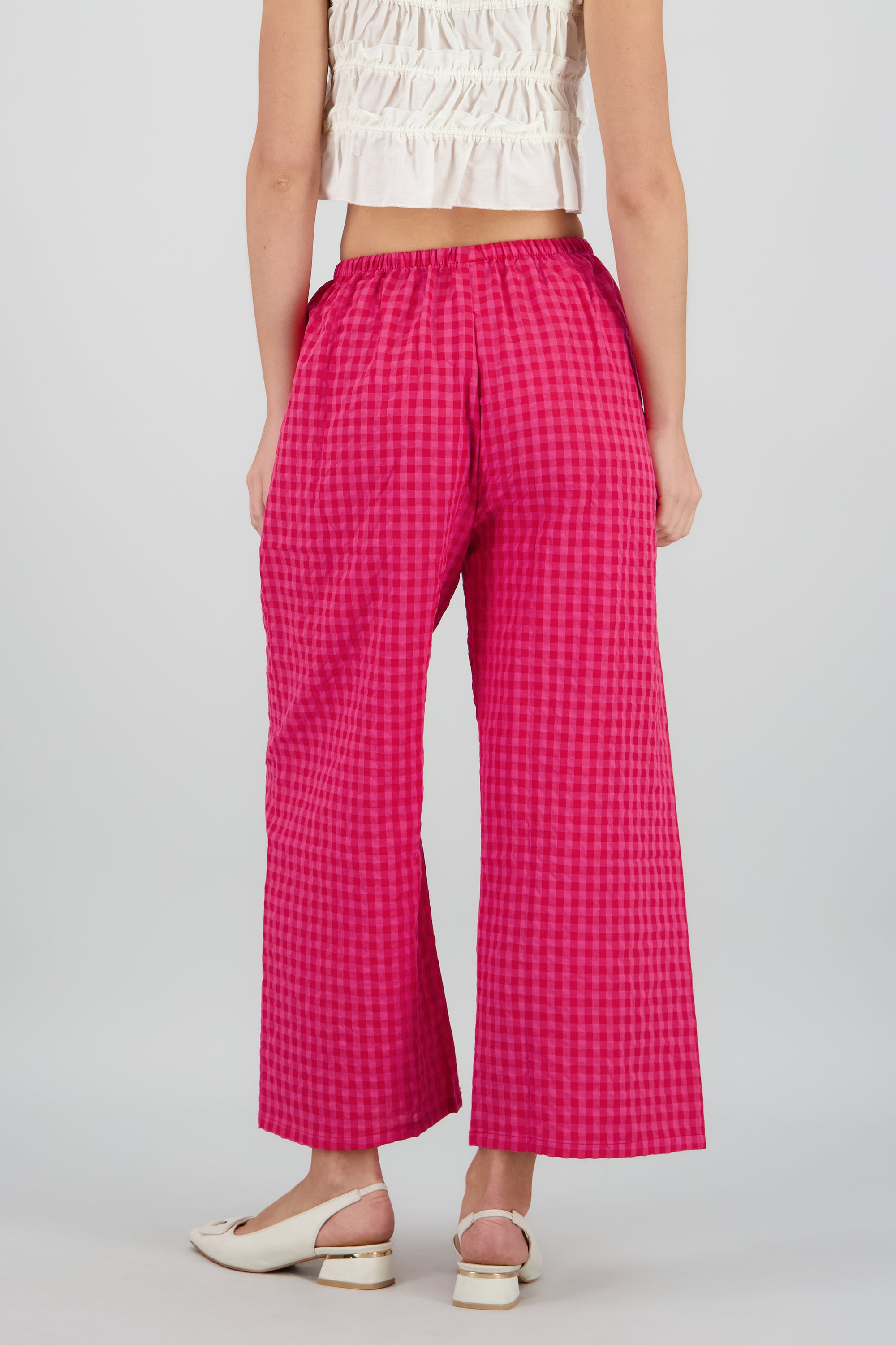 Pantalon cuadros ROSA COMBO