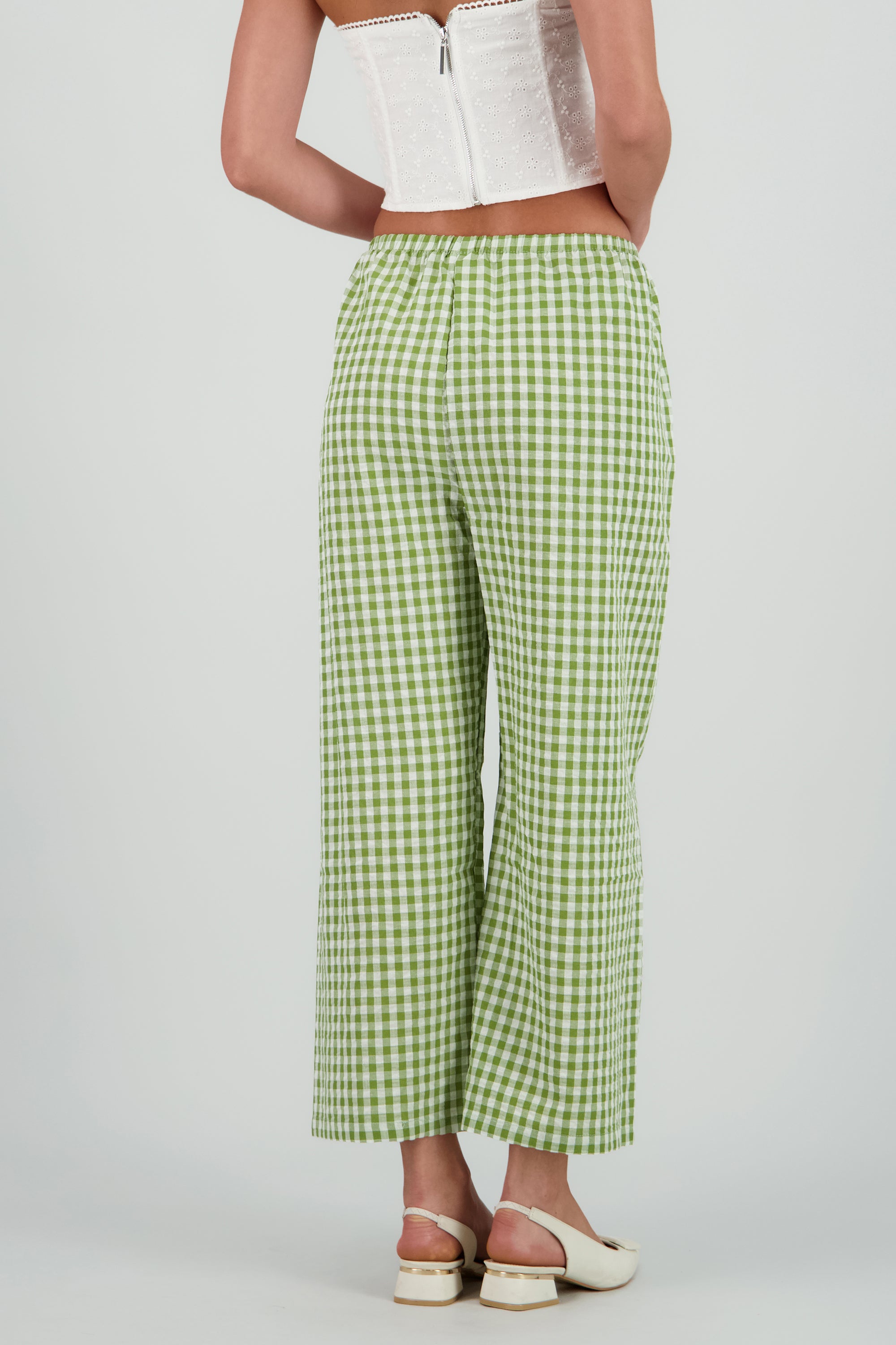 Pantalon cuadros VERDE PASTO
