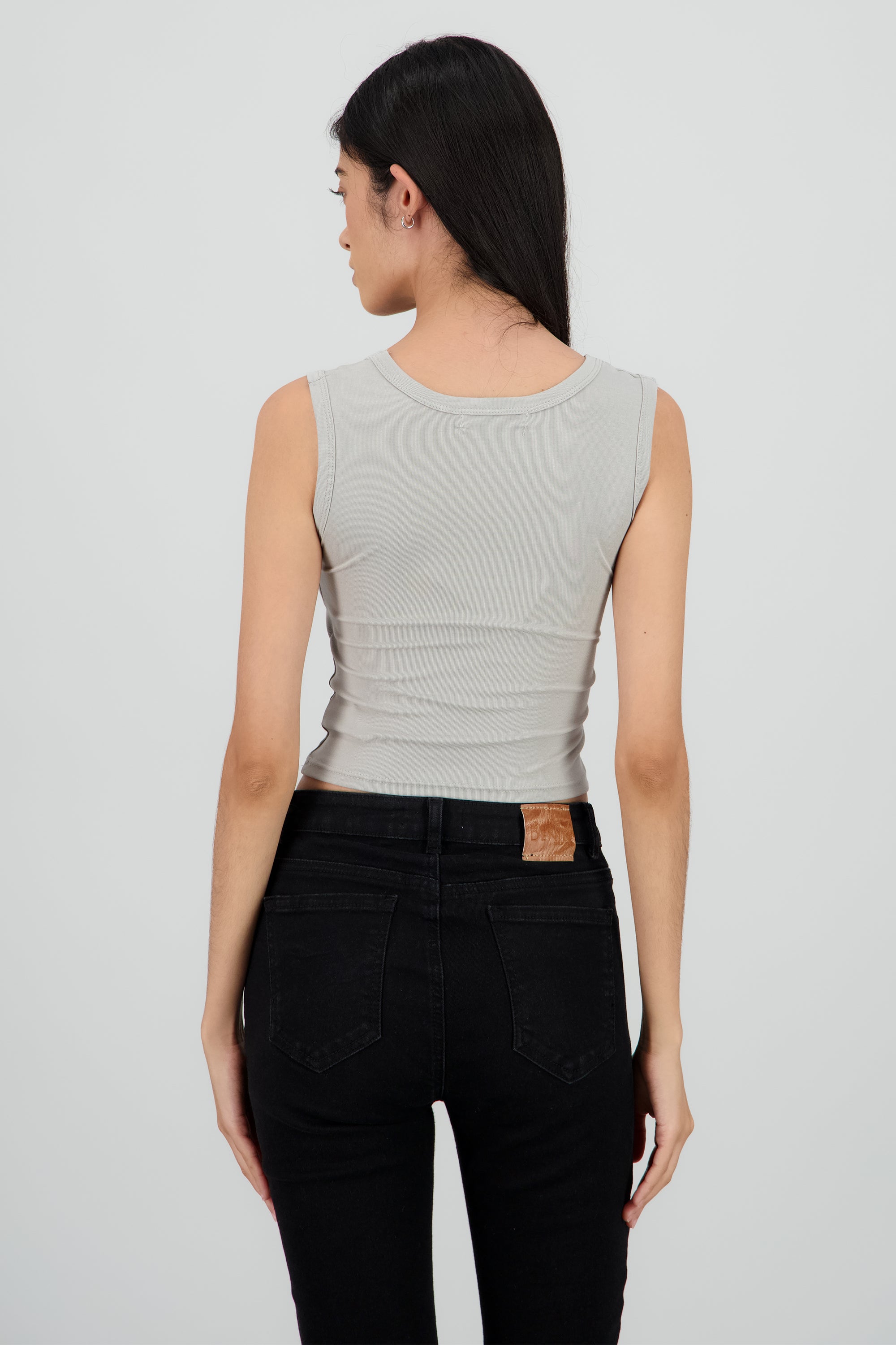 Tank top lisa con copas GREIGE