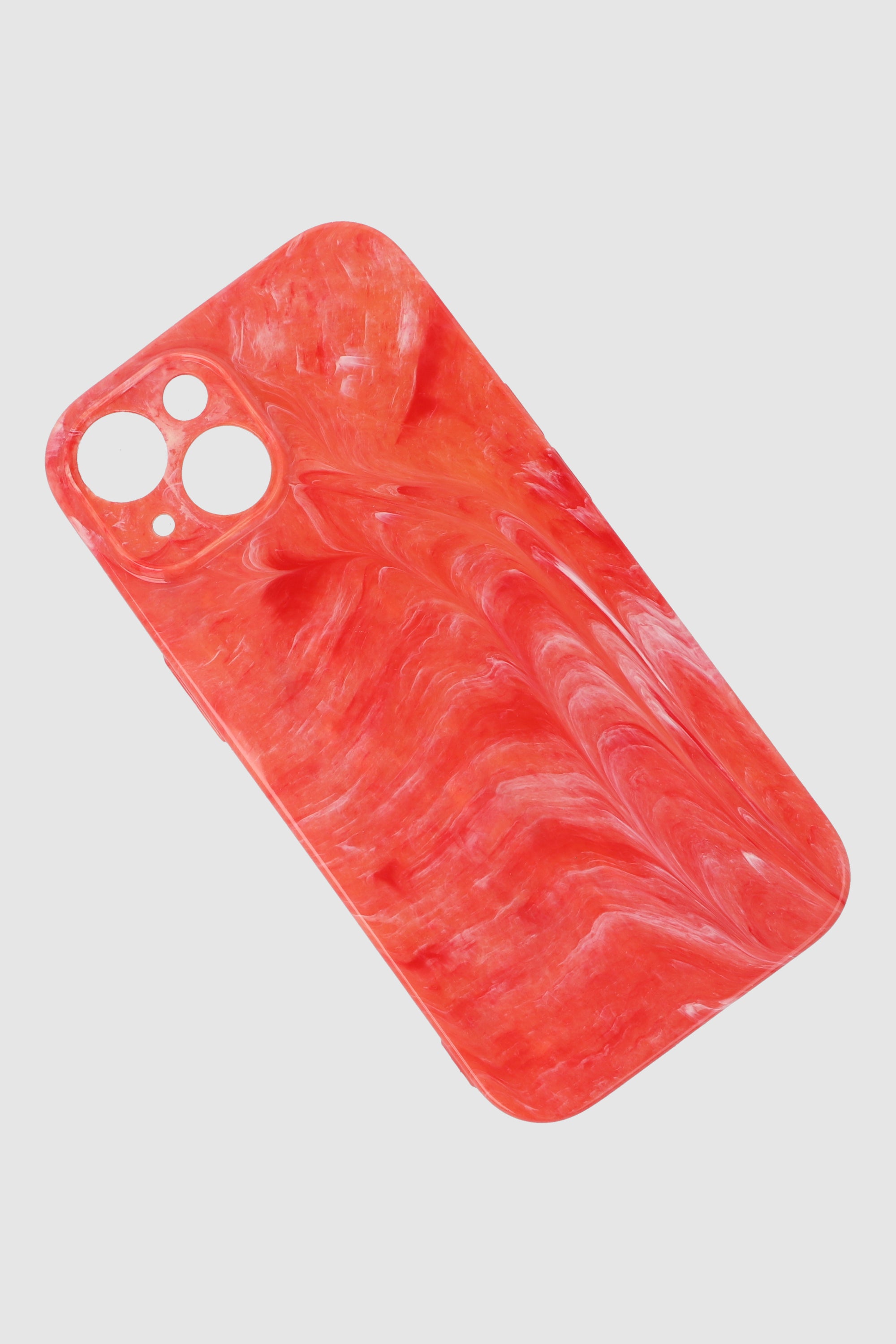 Funda cel iph 15 marmoleada ROJO