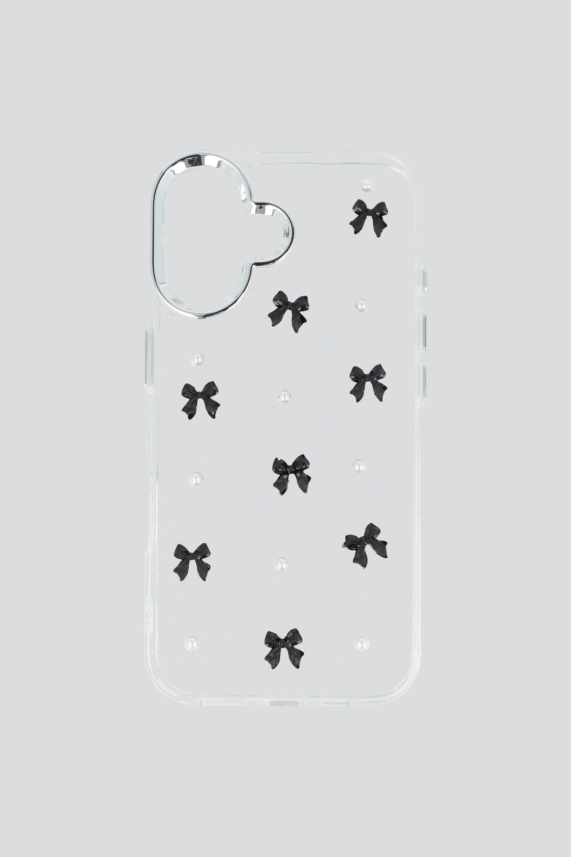 Funda cel iph 16 moños encapsulados NEGRO