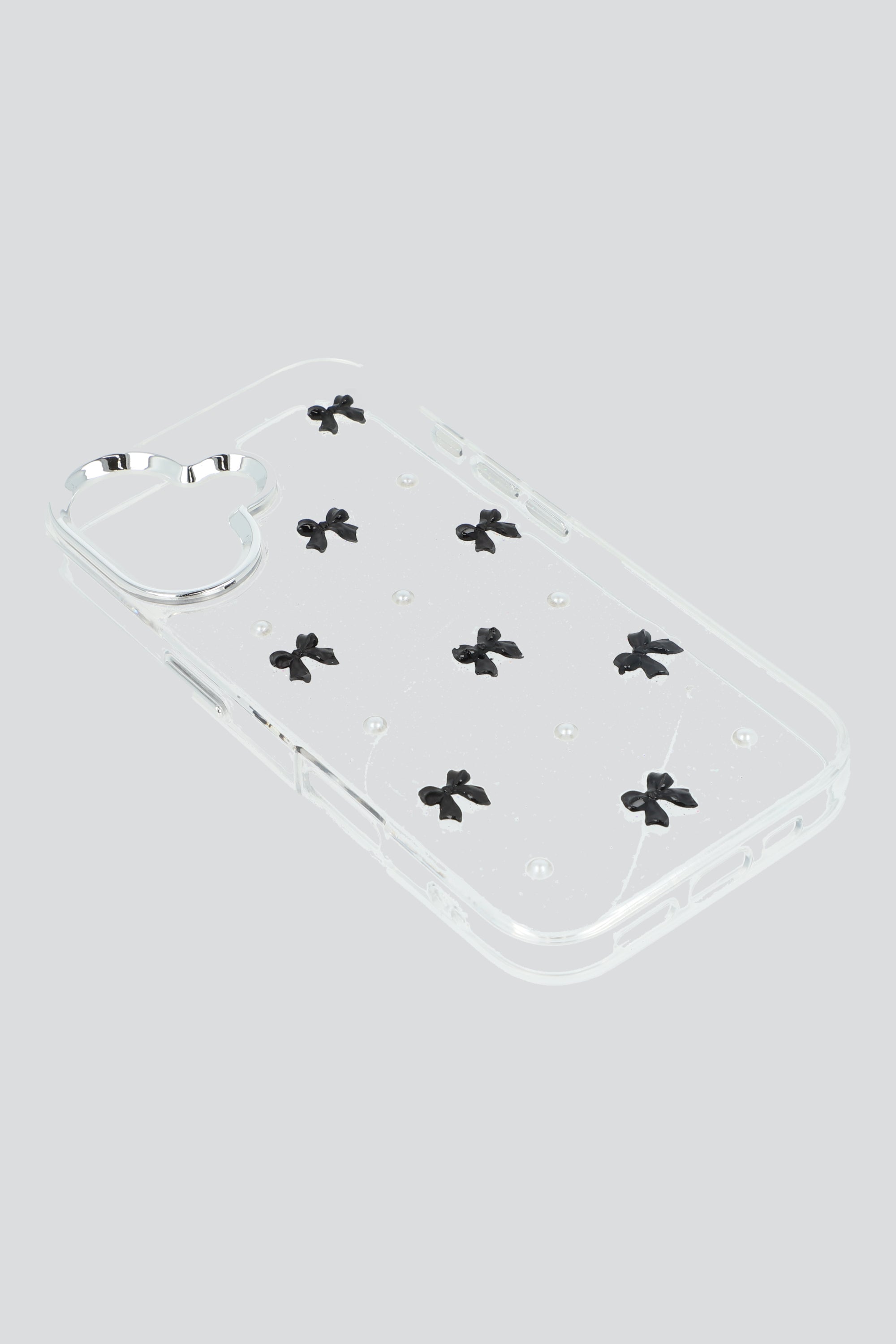 Funda cel iph 16 moños encapsulados NEGRO