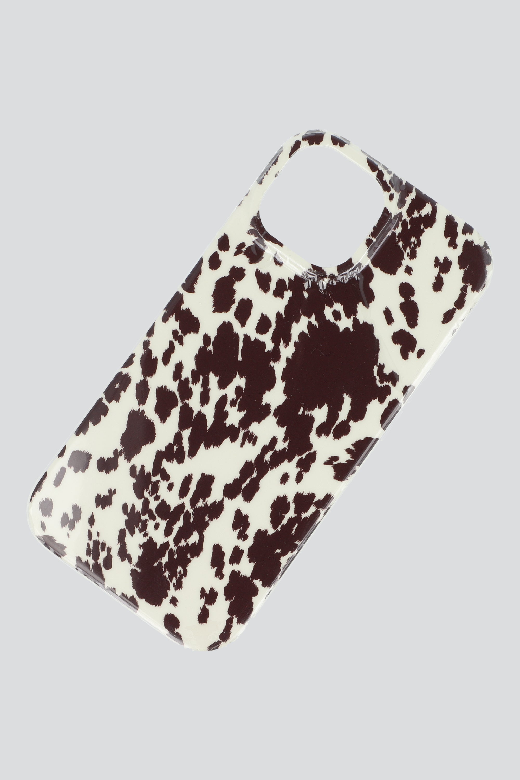 Funda cel iph 15 manchas animal print NEGRO