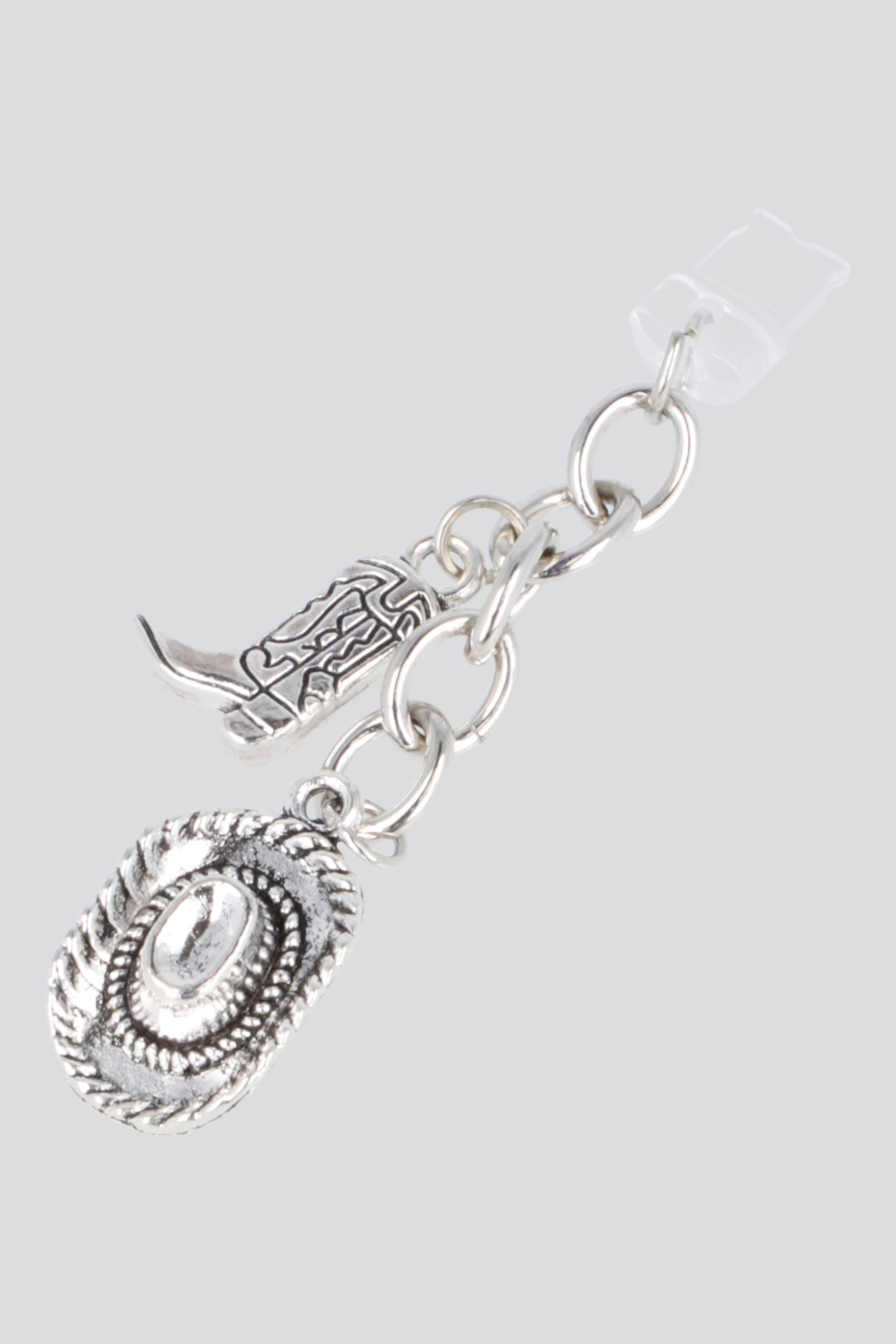 Charm para cel vaquero PLATA