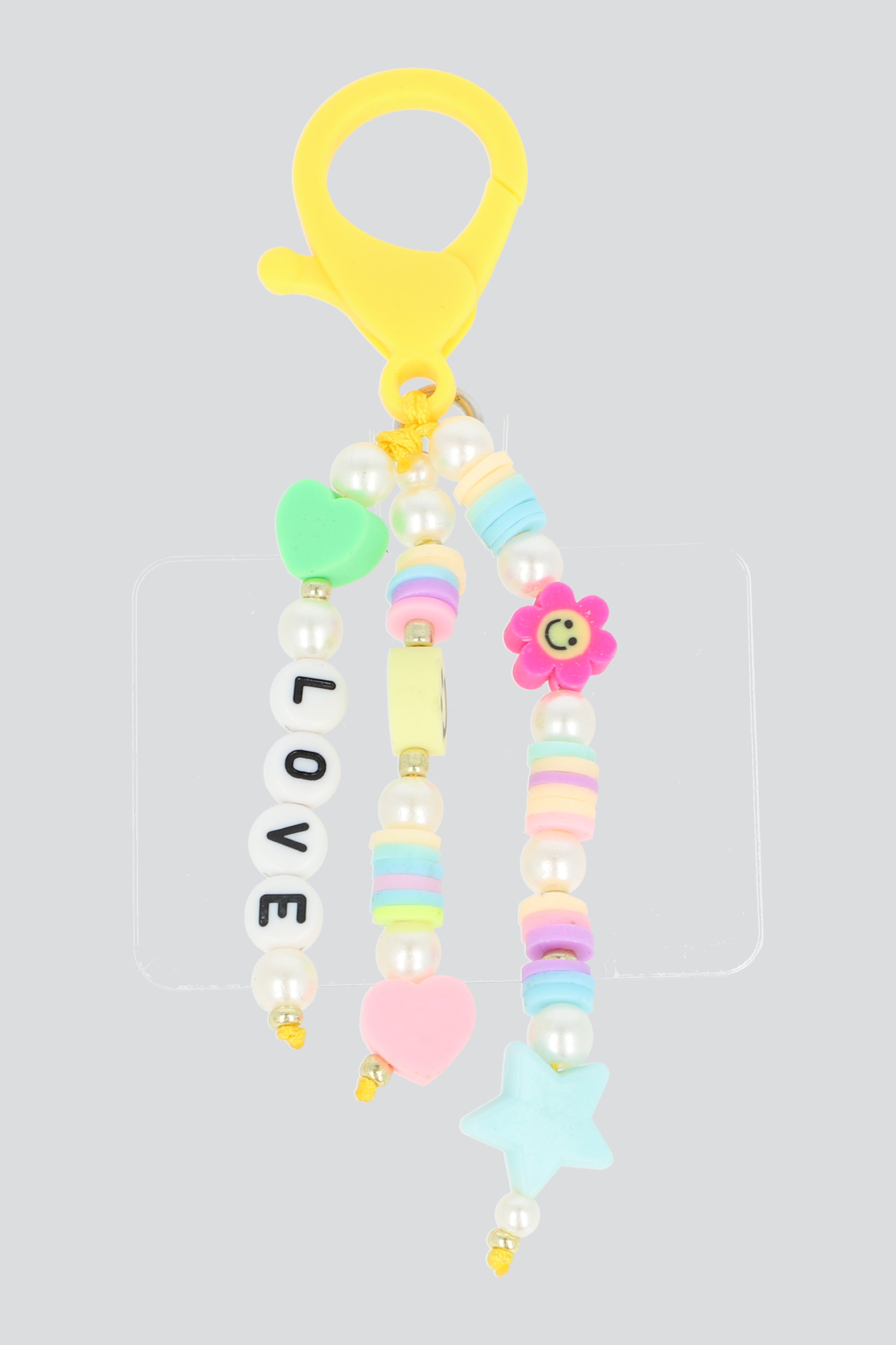 Charm para cel tiras multi AMARILLO