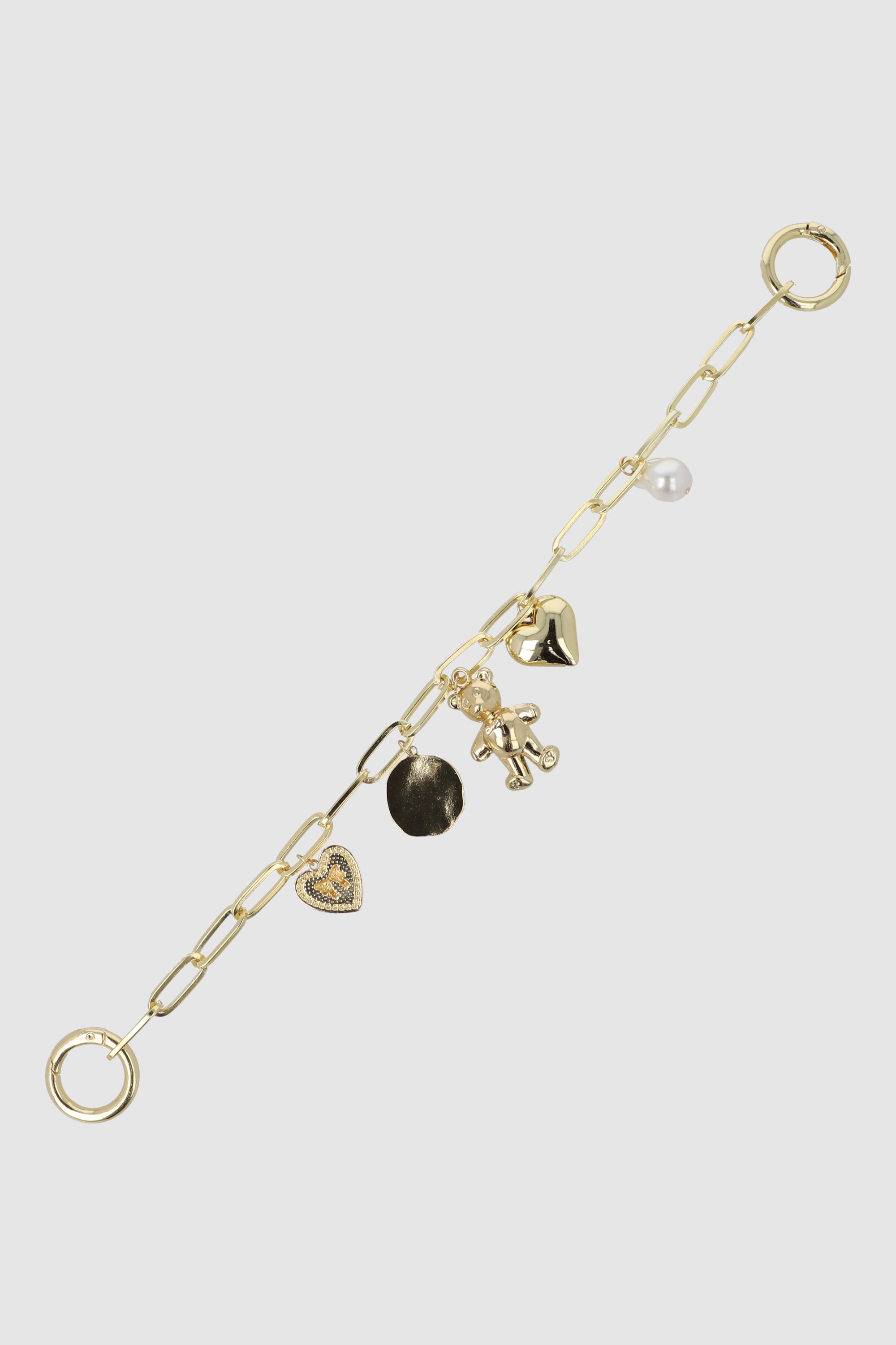 LLAVERO CHARM BAG COLGUIJES ORO