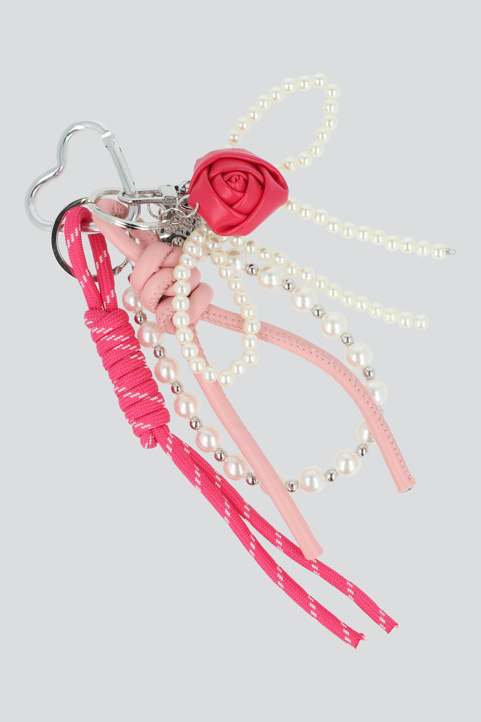 LLAVERO TIRAS ROSA TELA BC ROSA