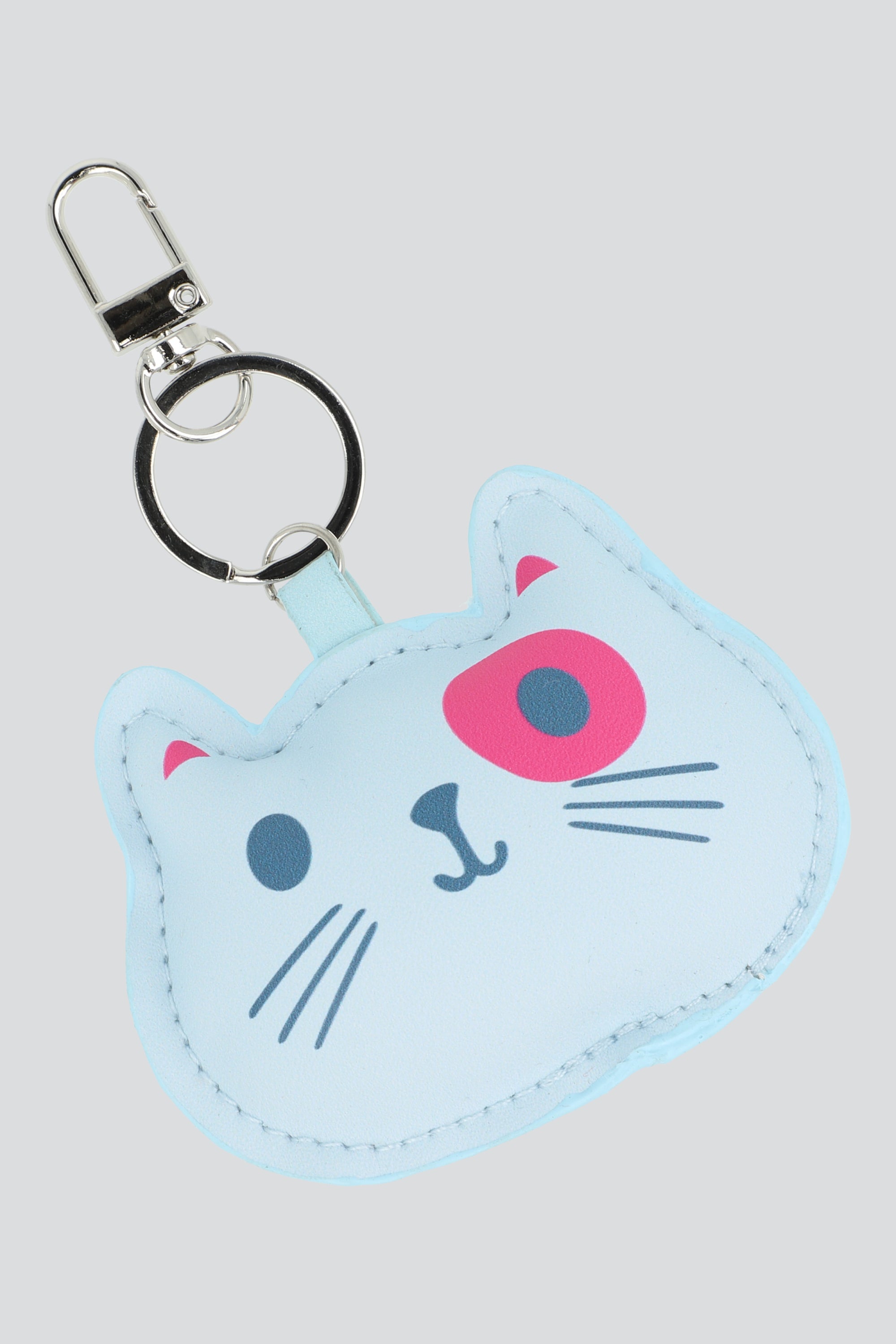 LLAVERO CABEZA GATITO AZUL