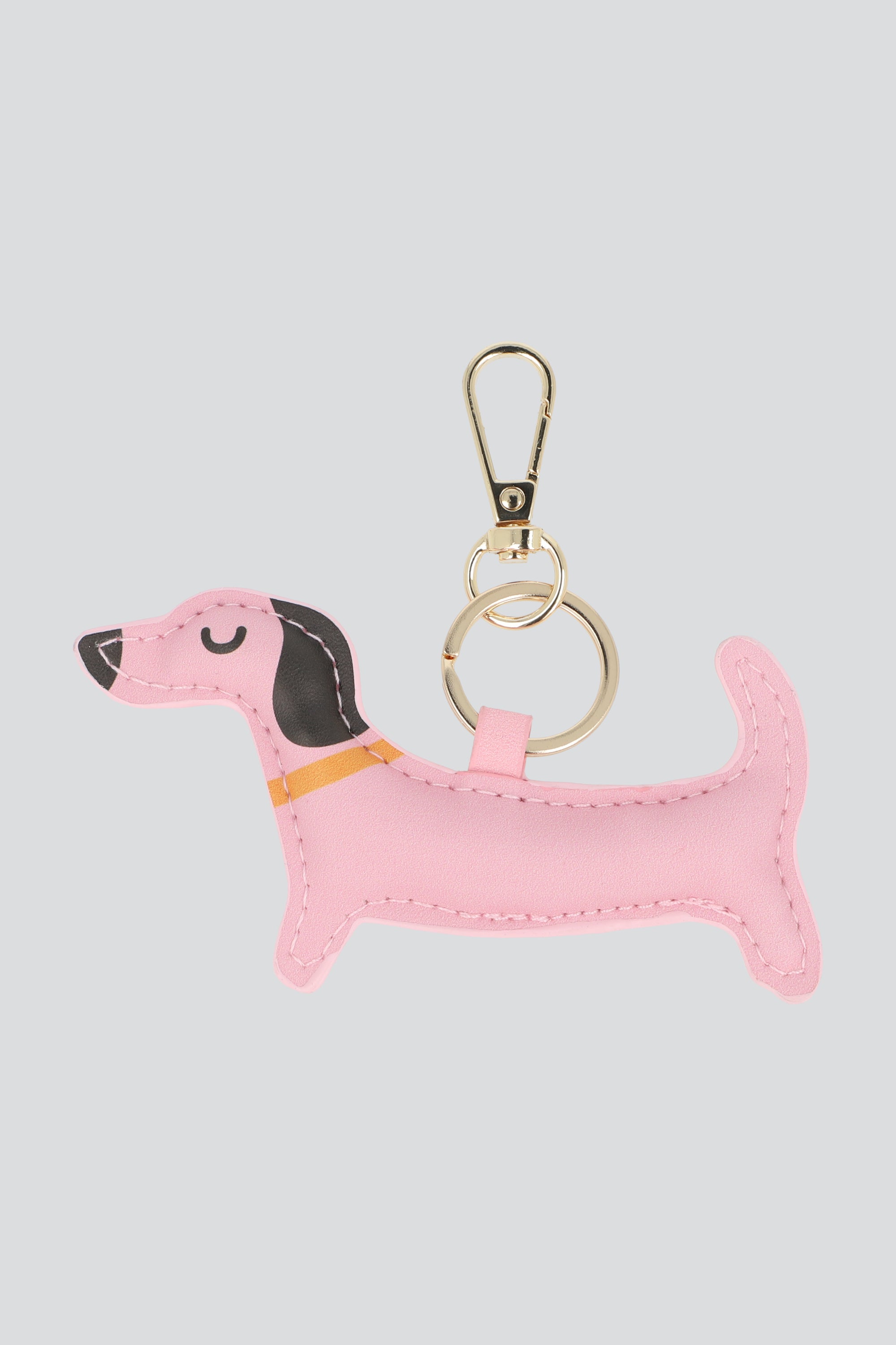 LLAVERO PERRITO ALARGADO ROSA