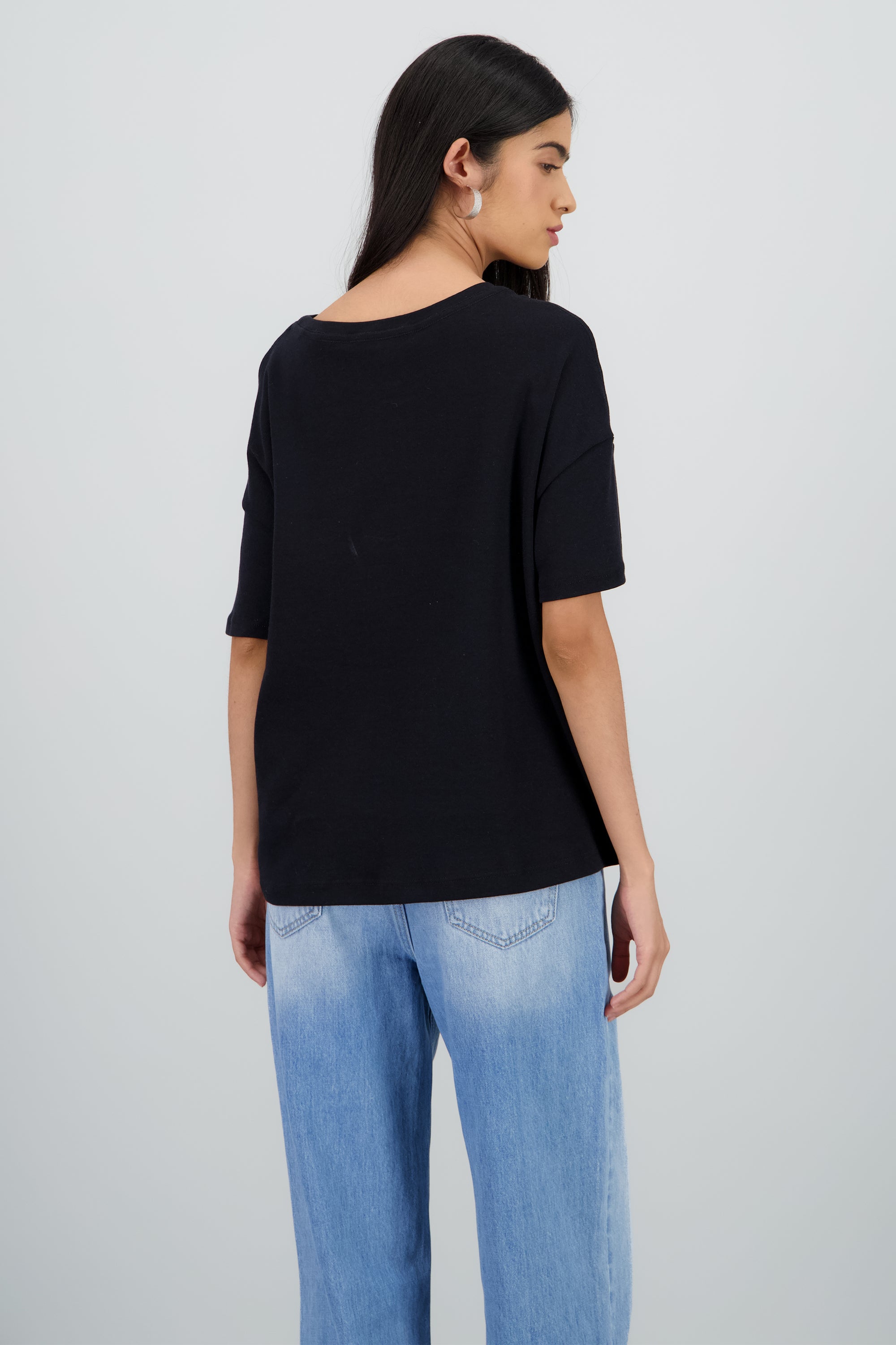 Playera over Michael Jackson firma NEGRO