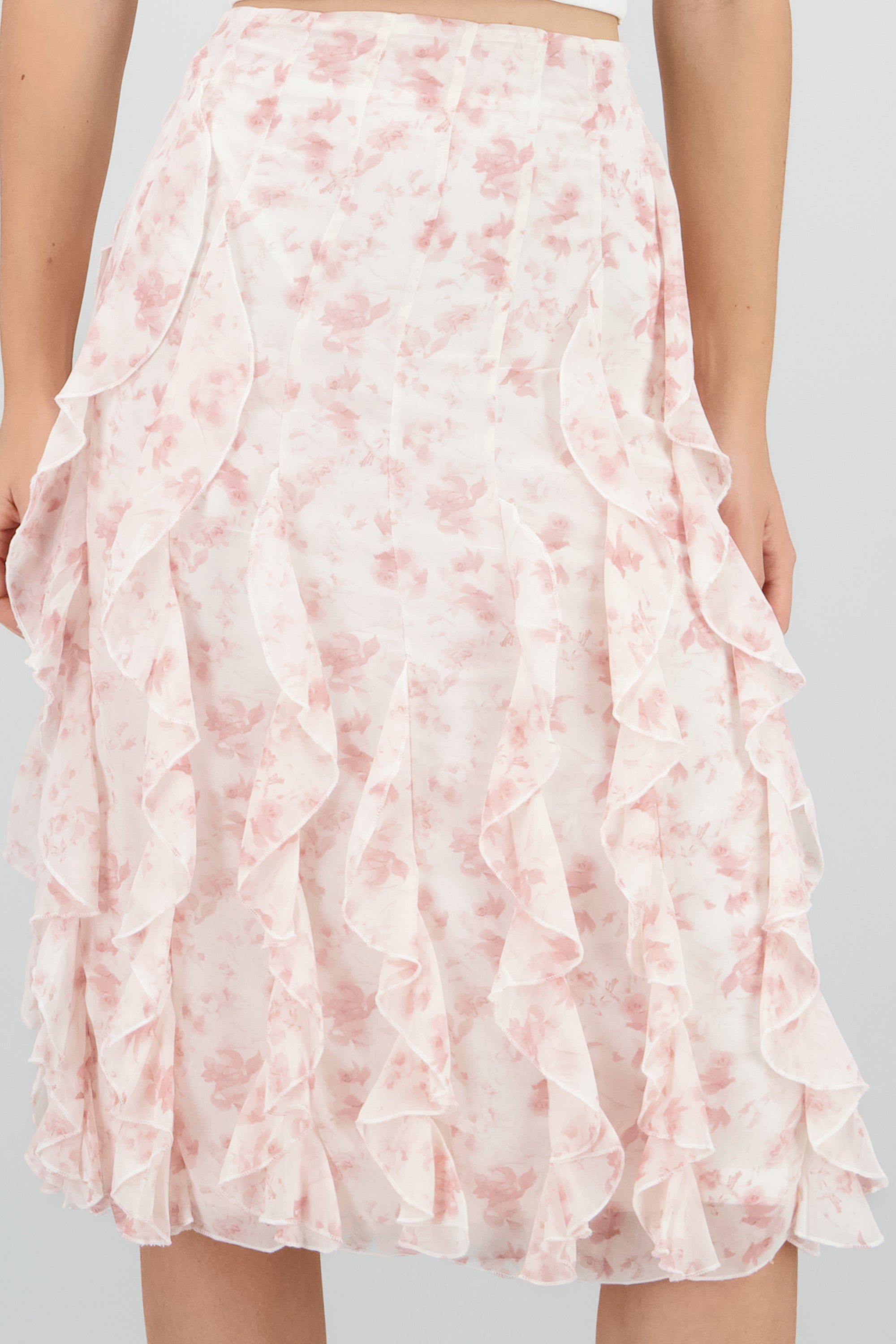 Falda olanes midi ROSA COMBO
